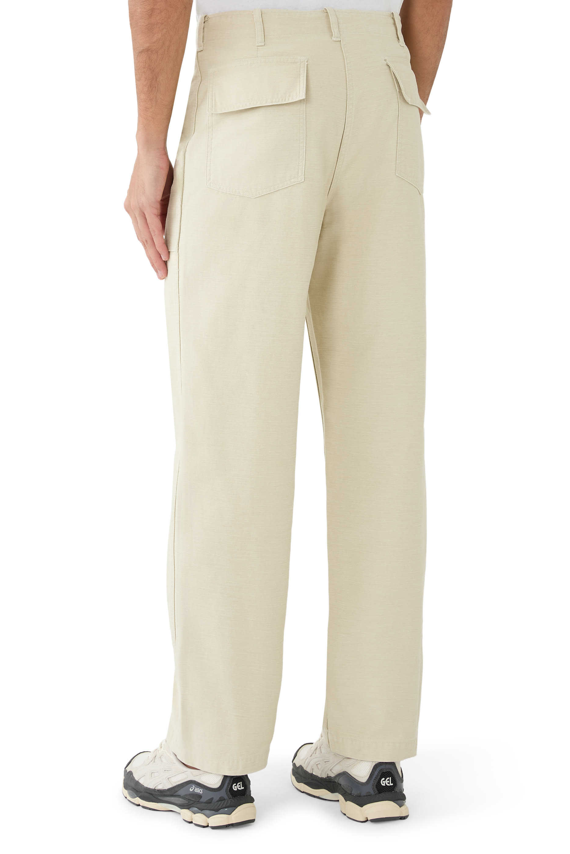 Baggy Satin Bleached Baker Pants