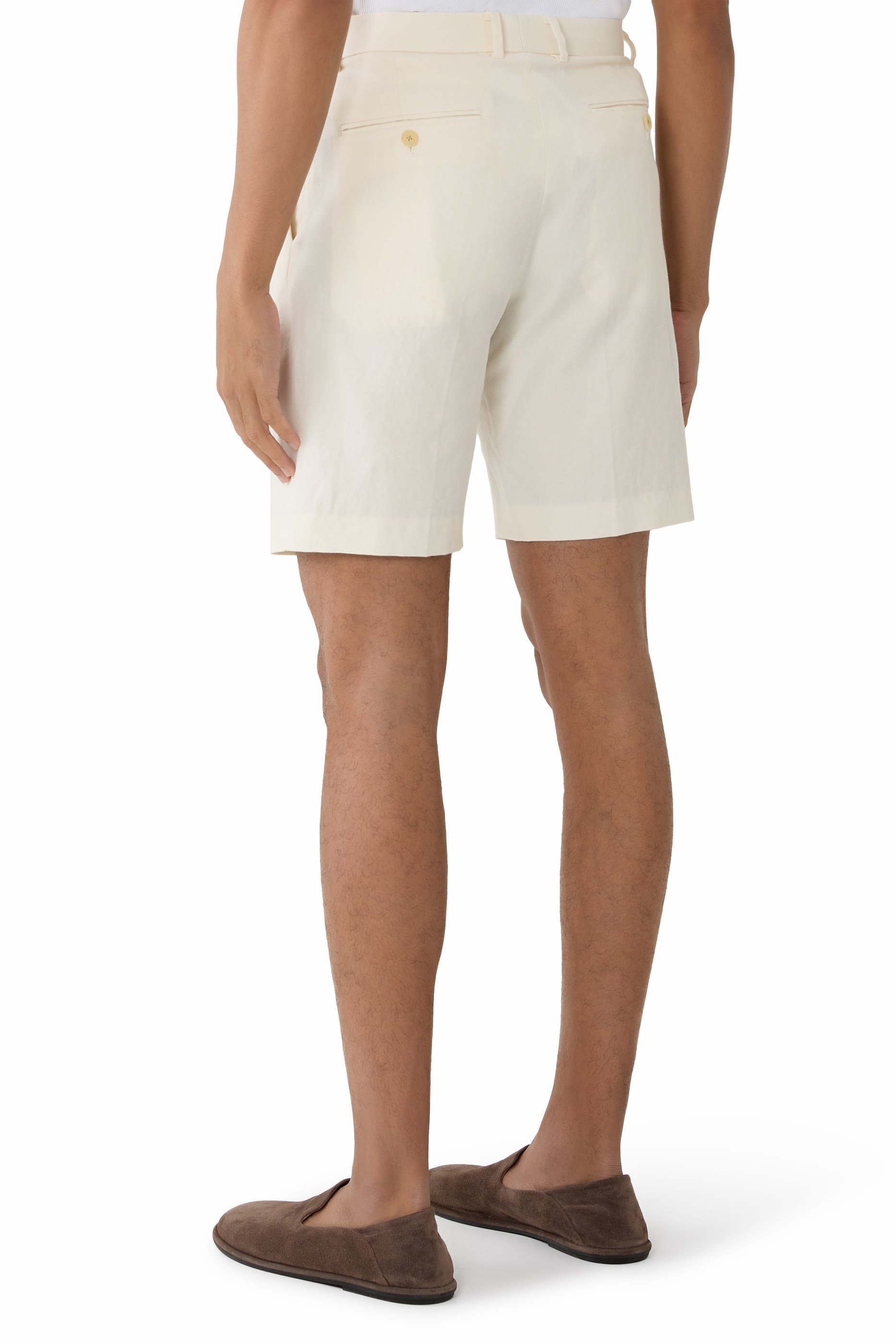 Wool Cotton Linen Ox Shorts