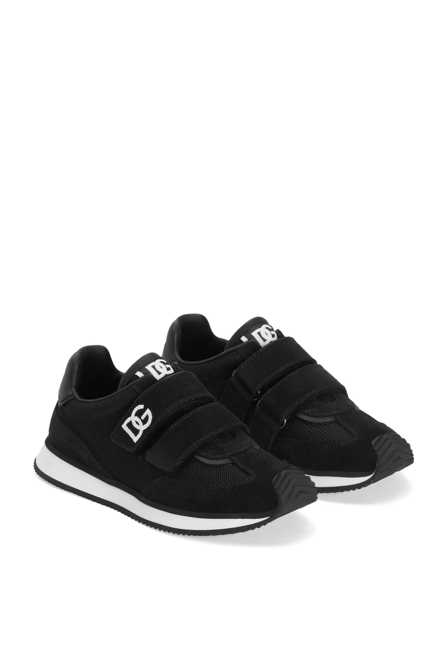 Kids DG Suede-Trimmed Sneakers 
