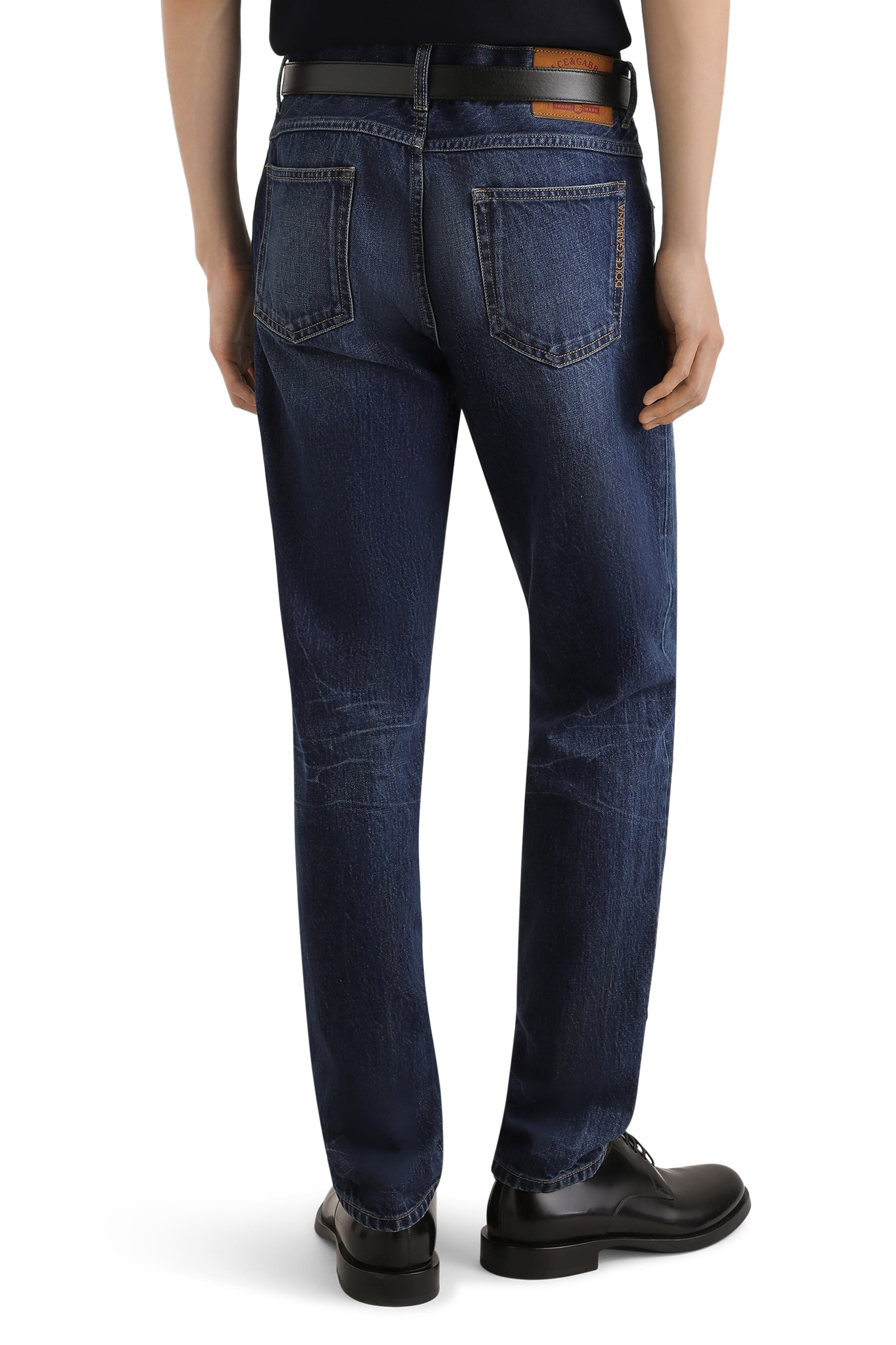 DG Logo Relaxed-Fit Denim Trousers