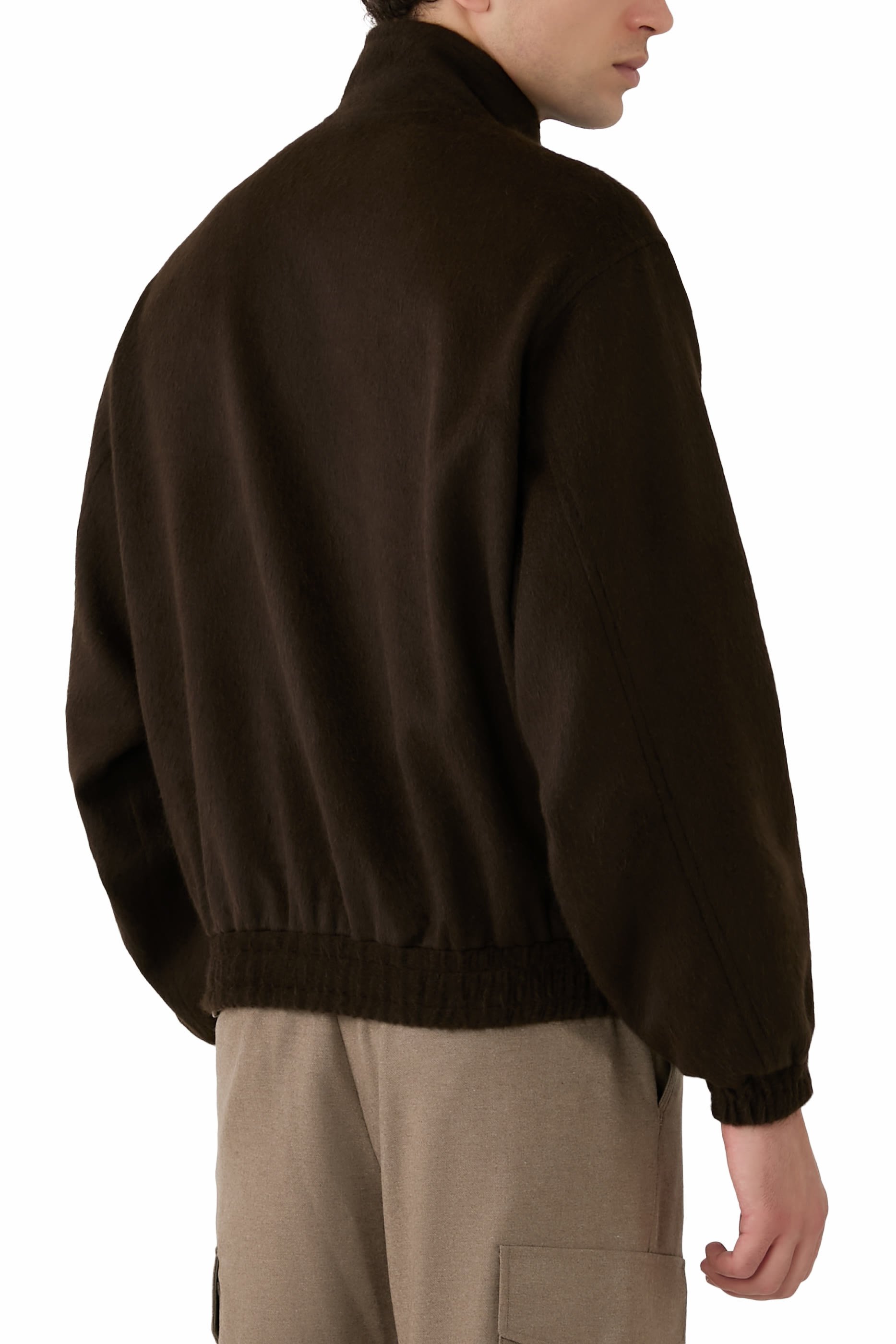 Baby Camel Flannel Zip Blouson 