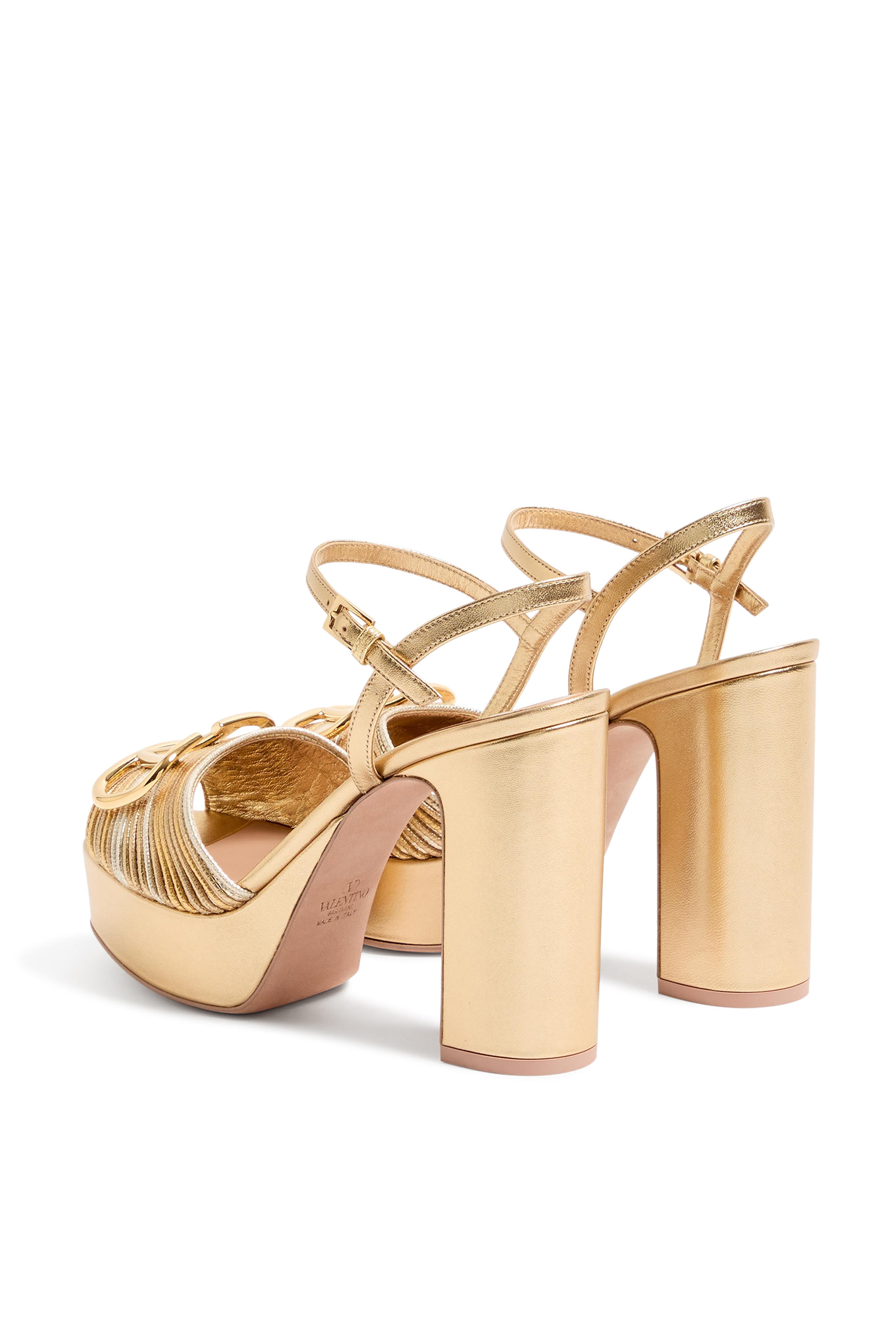  VLogo Signature Metallic 115 Platform Sandals