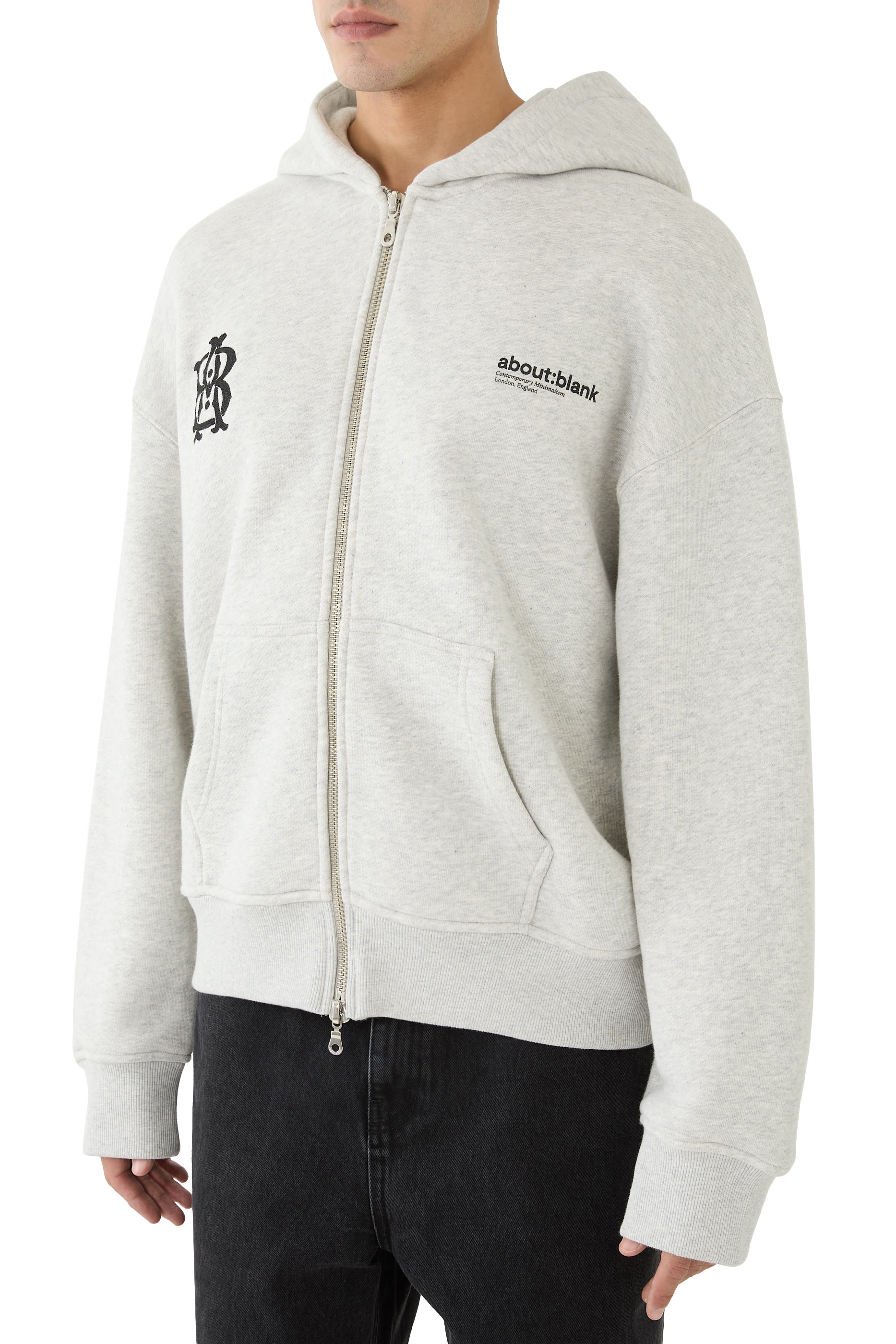 Dual Logo Zip Hoodie 