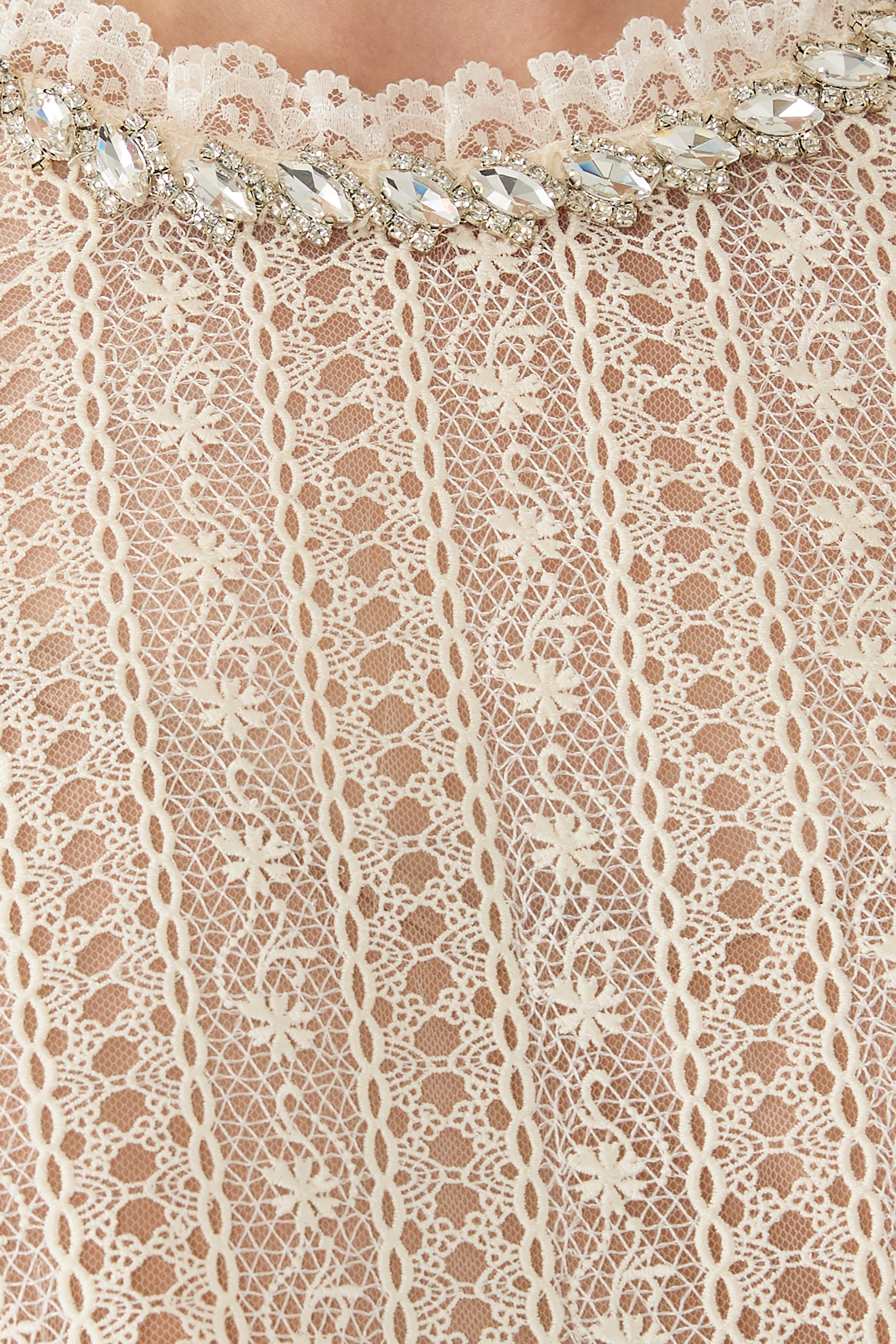 Organza Lace Mini Dress