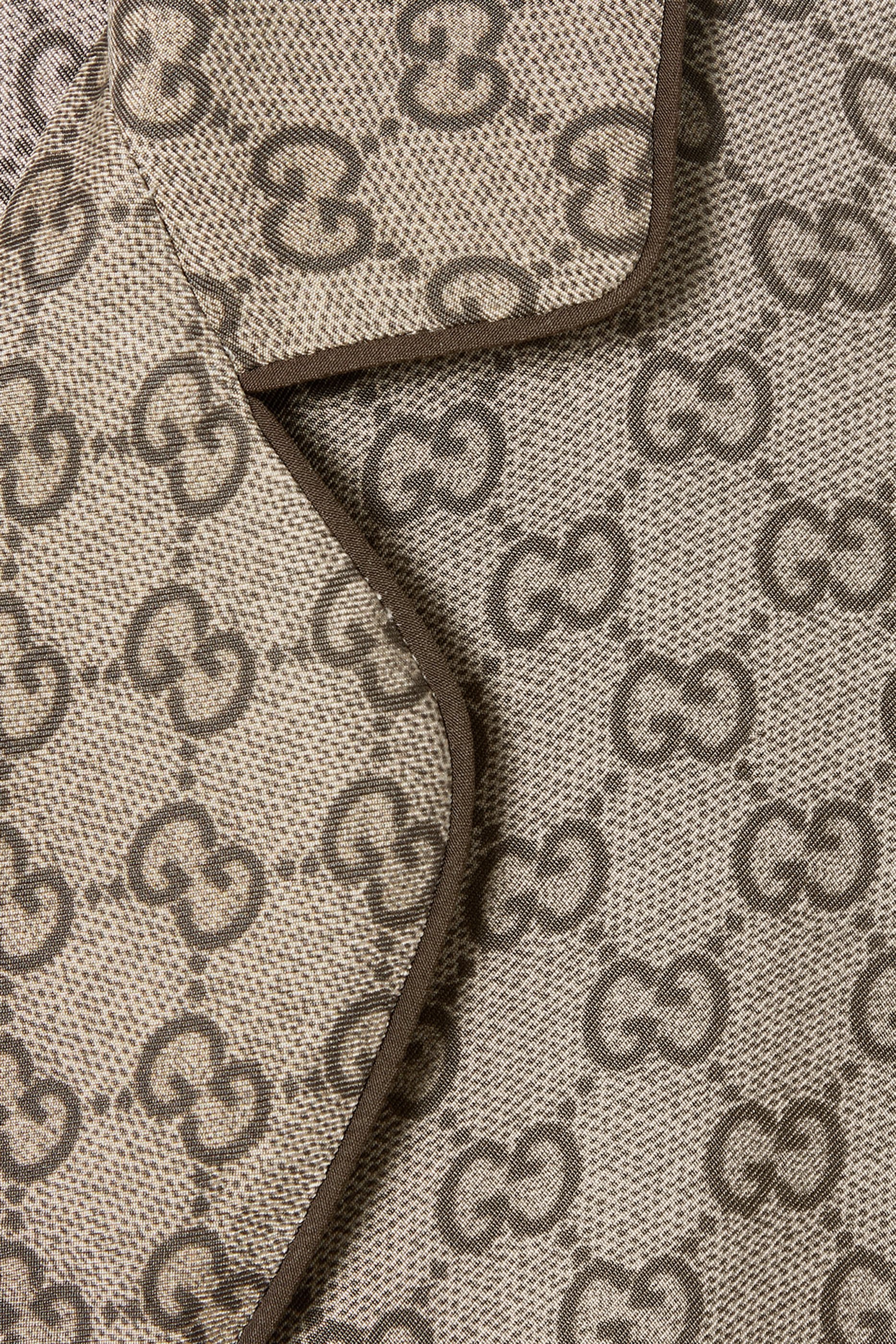 All-Over GG Print Silk Twill Shirt