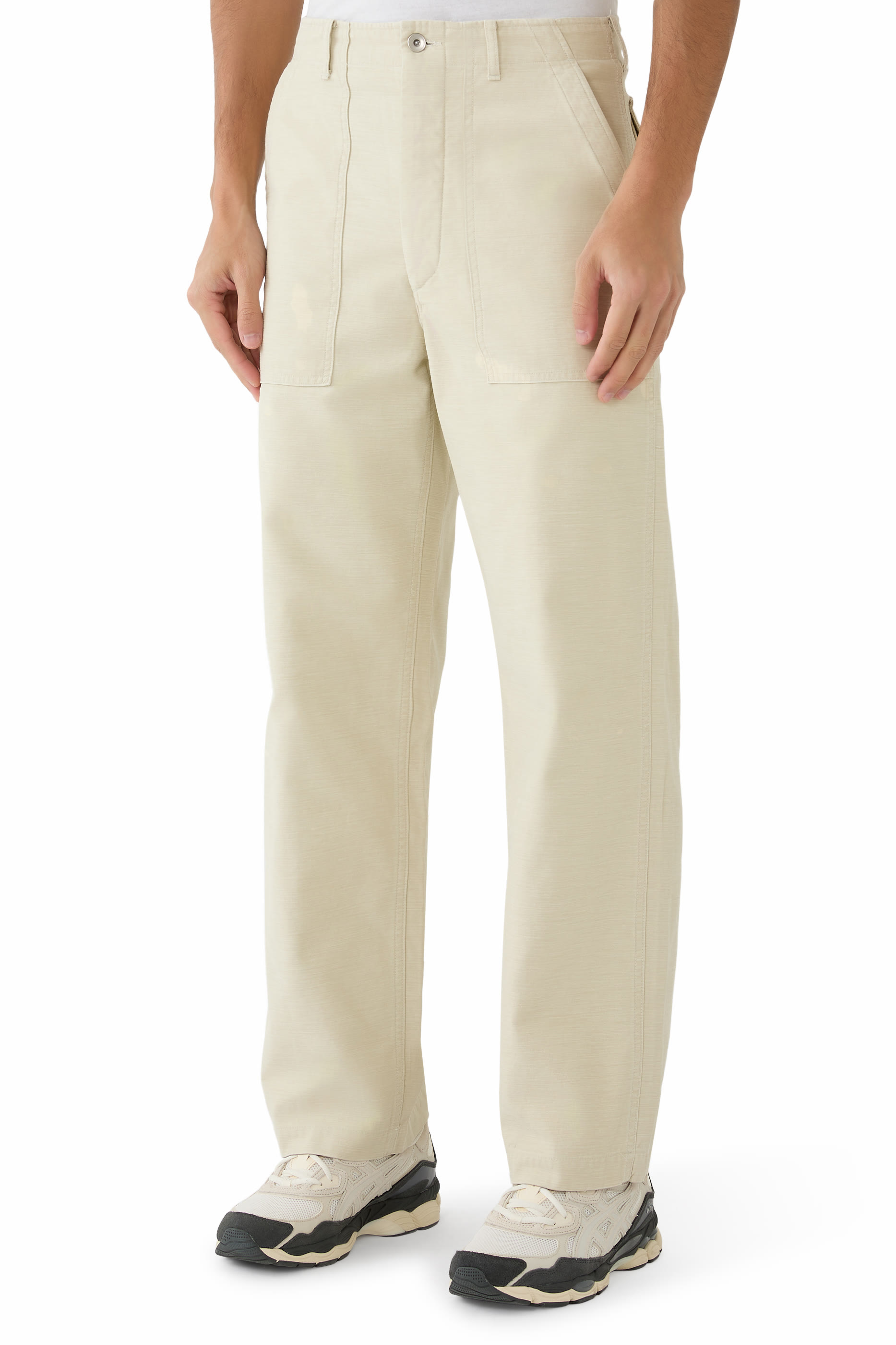 Baggy Satin Bleached Baker Pants
