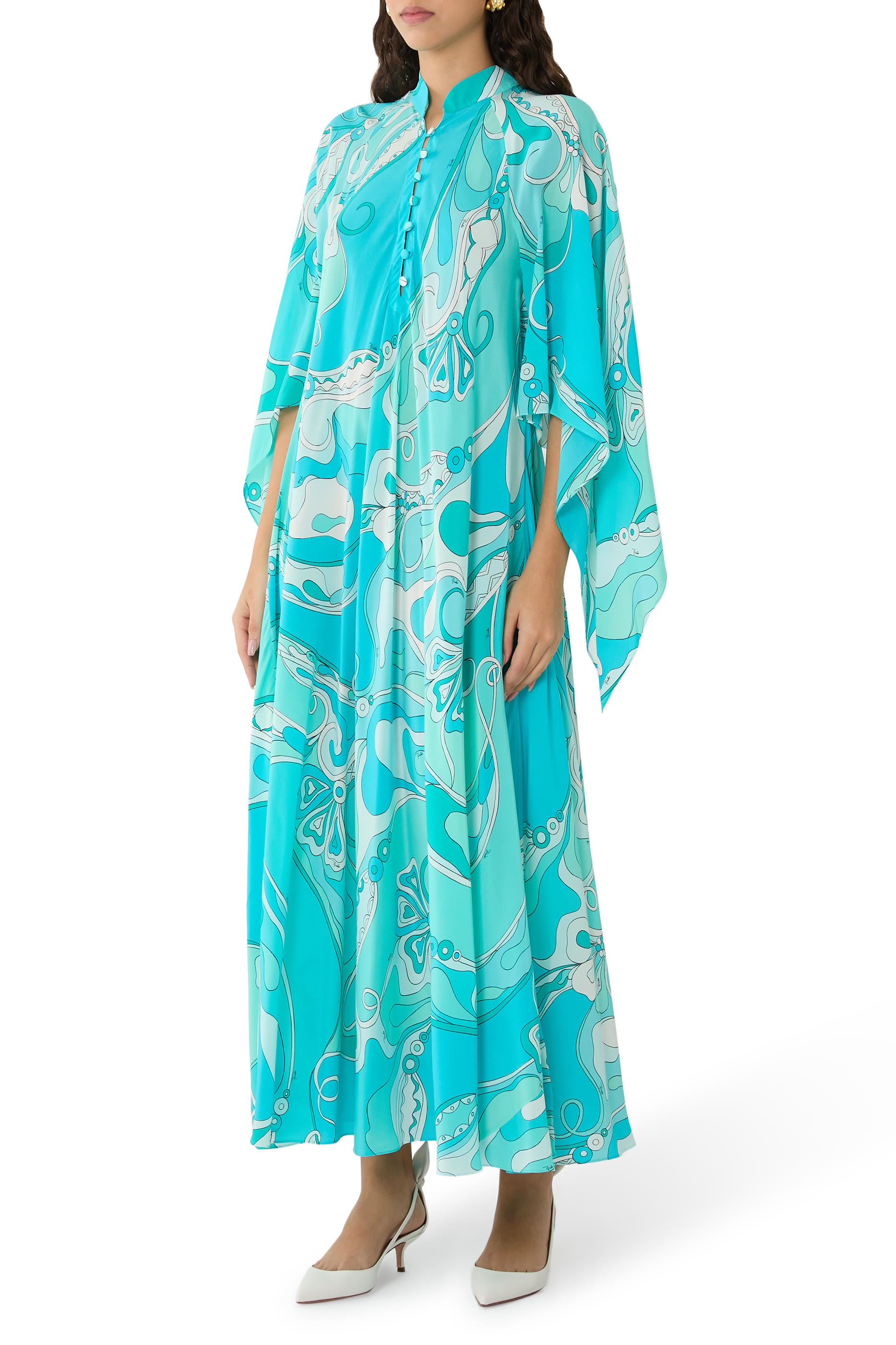 Iride-Print Kaftan