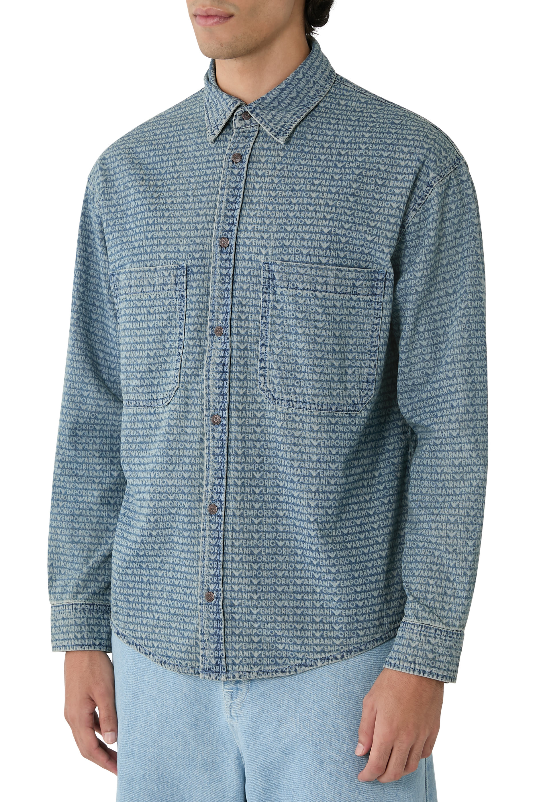 Comfort-Fit Denim Shirt