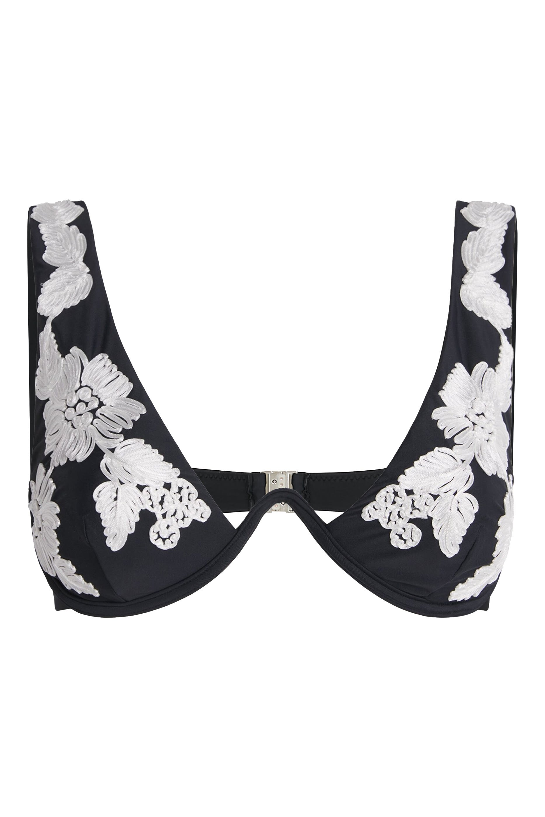 Embroidered Rosie Bikini Top