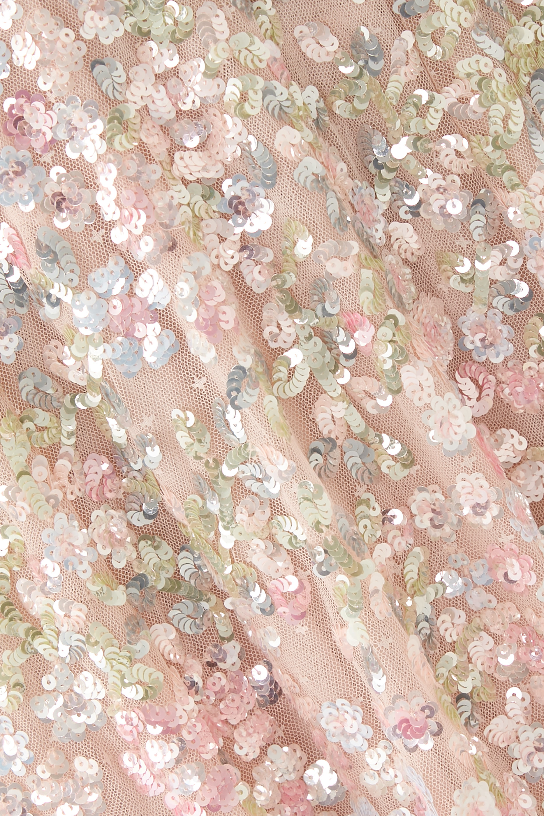 Dream Garland Gloss Round Neck Gown