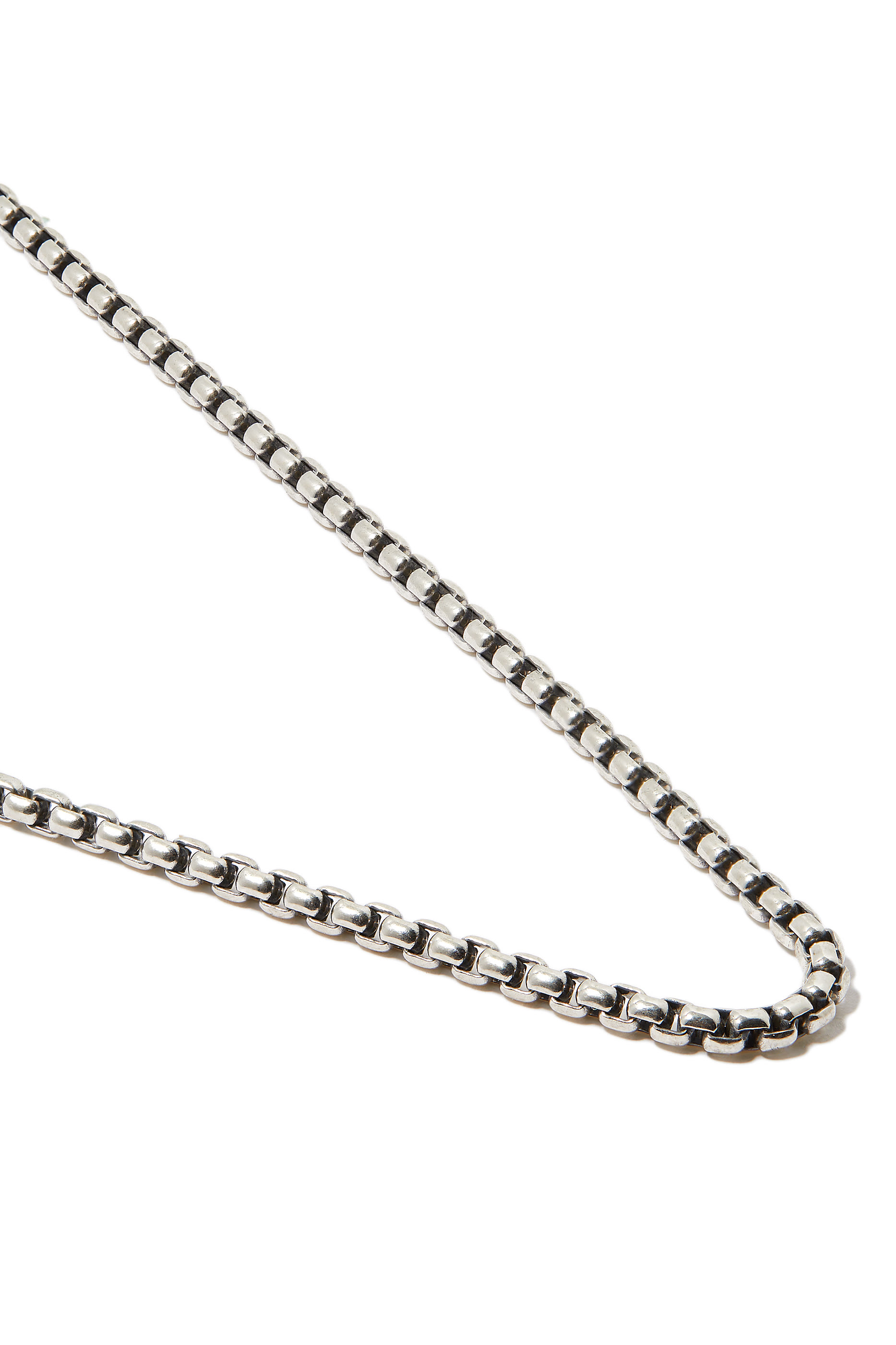 Box Chain Necklace, Sterling Silver