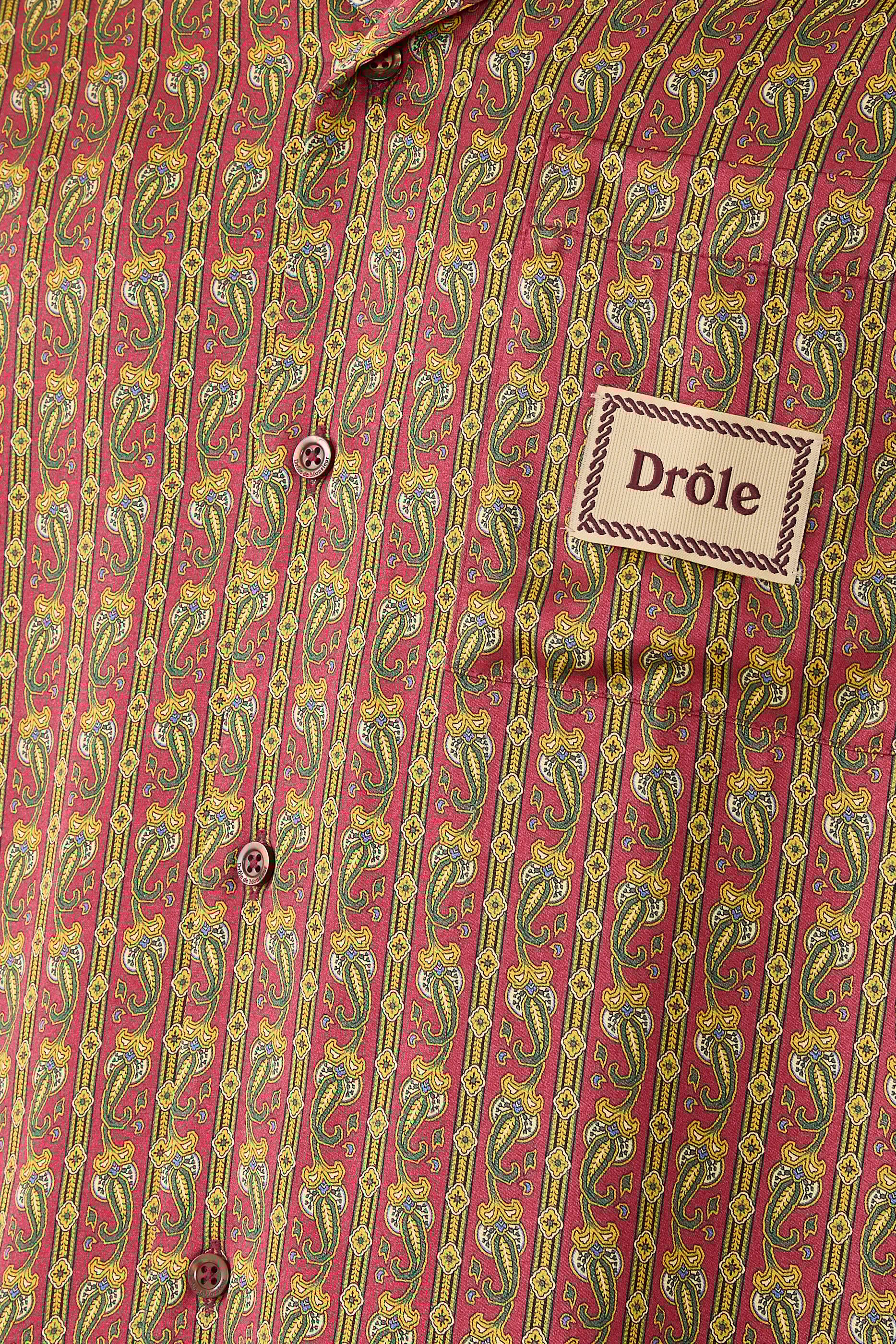 Paisley Patterned Pocket Shirt