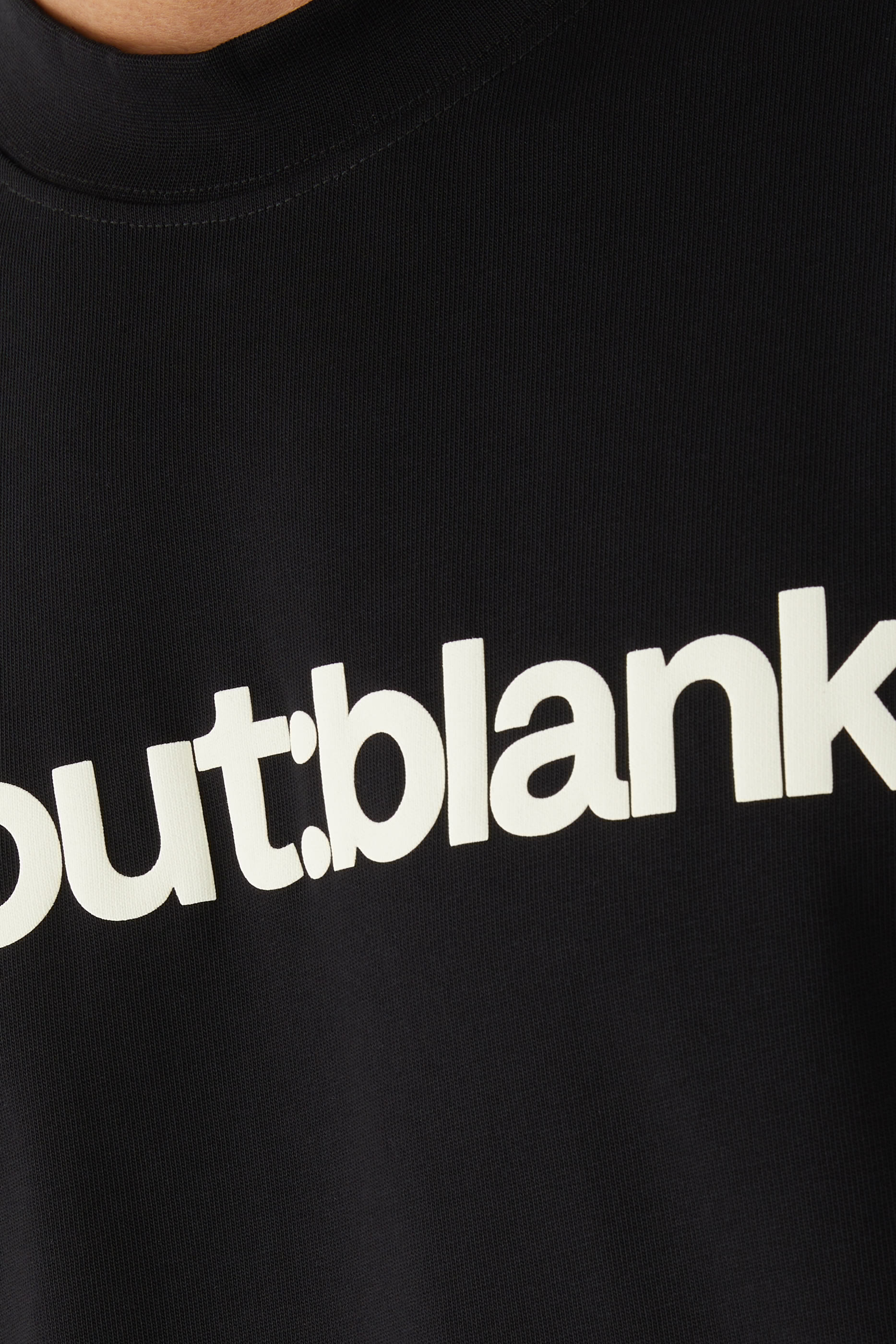 Block Mock Neck T-Shirt