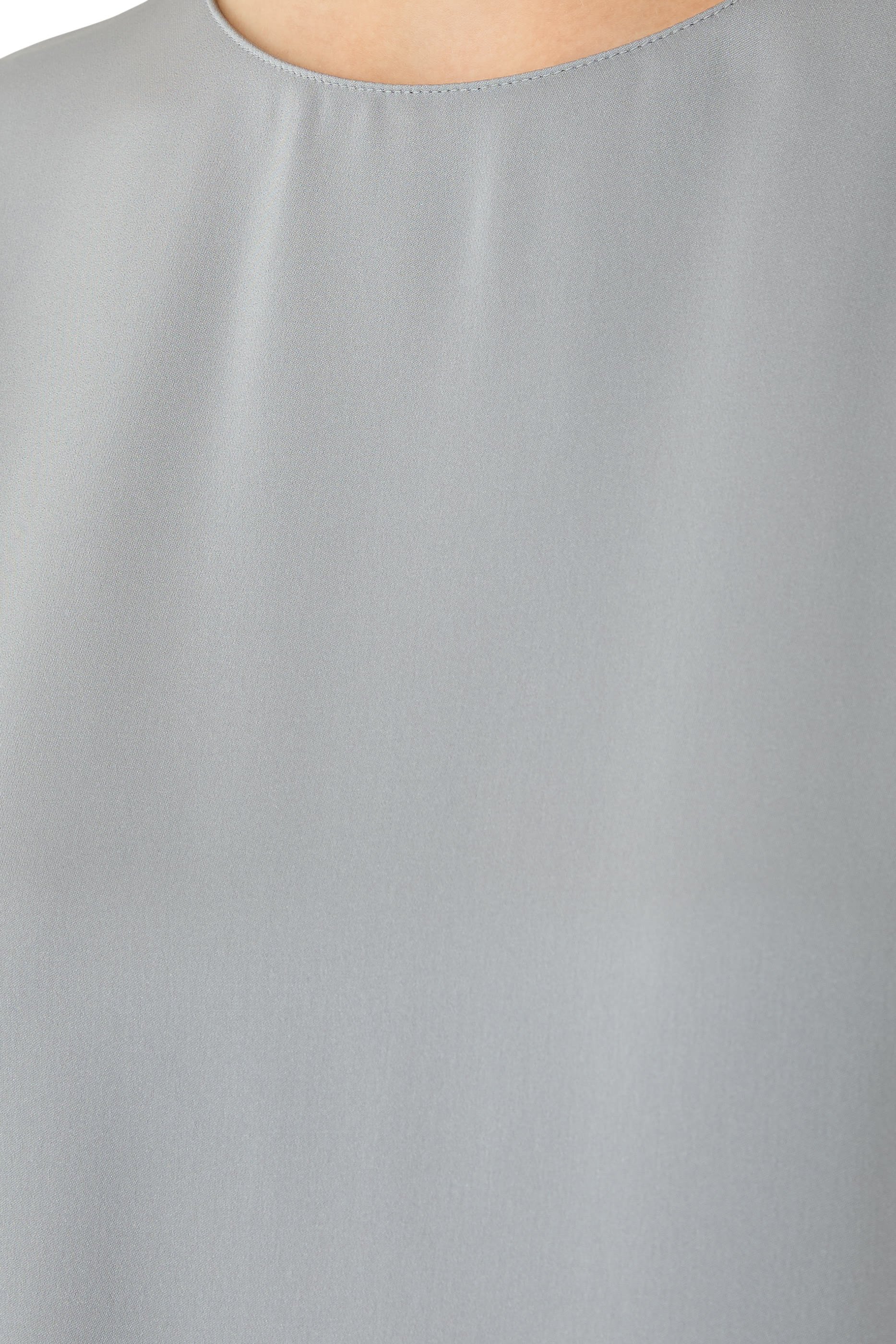 Shell Top in Silk Georgette