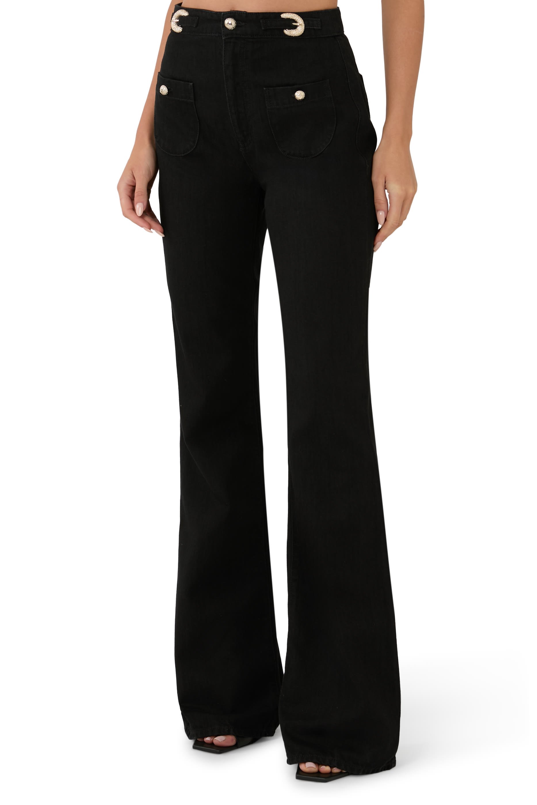 J9H Buckle Detail Slim-Fit Jeans