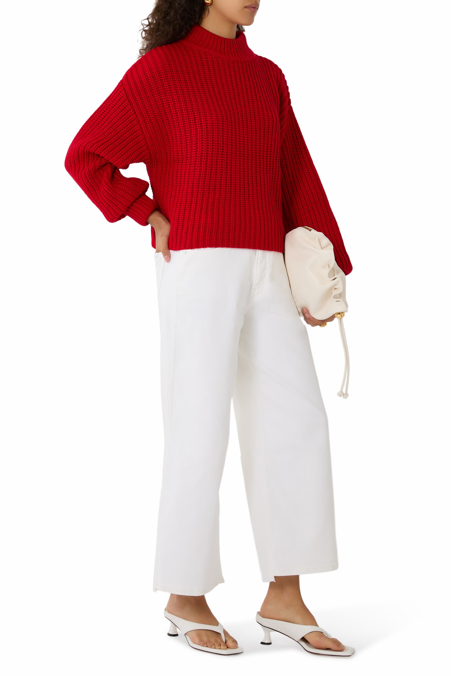 Chunky Knit Mock Neck Sweater