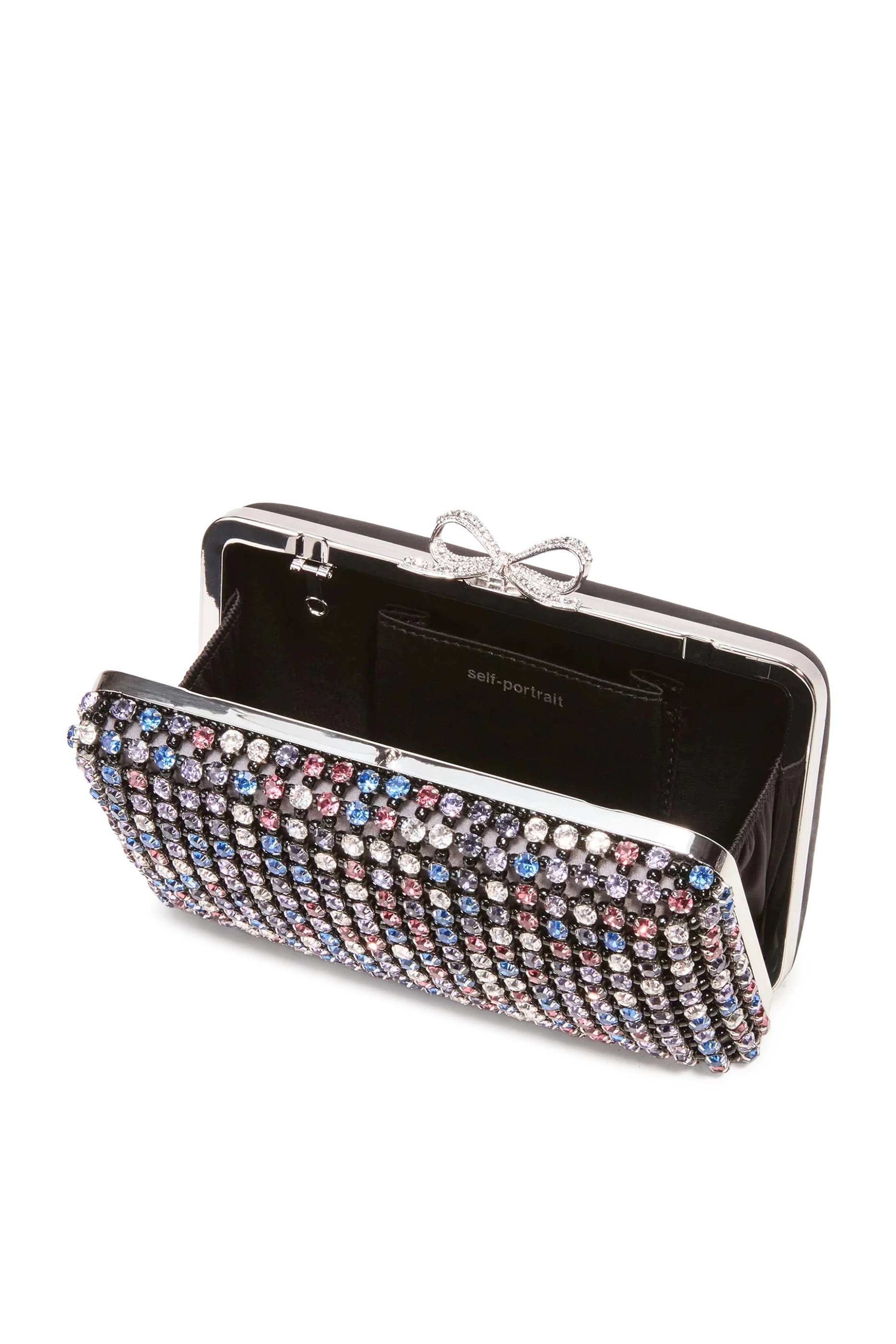 Multi Crystal Chainmail Clutch