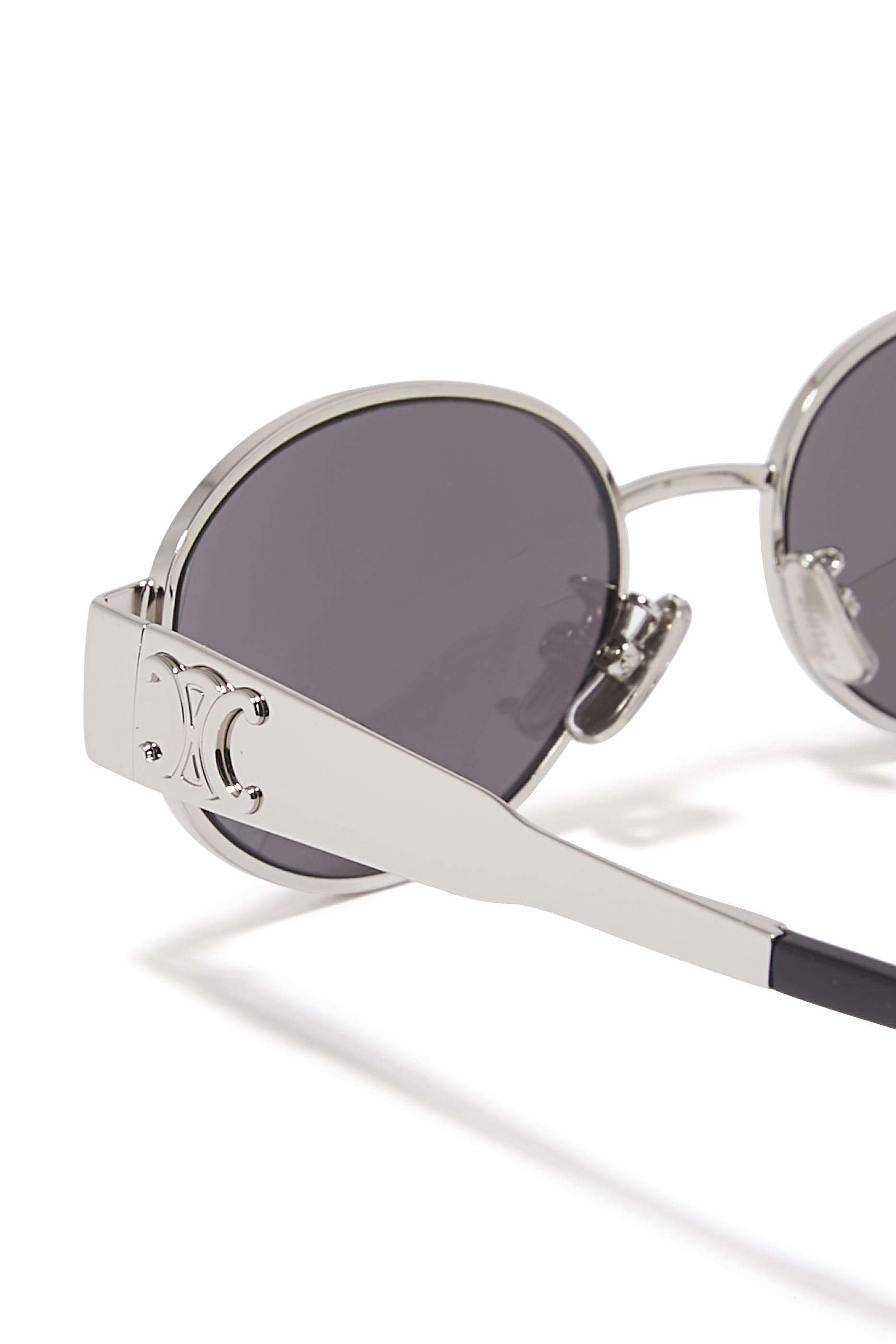 Triomphe Oval Metal Sunglasses