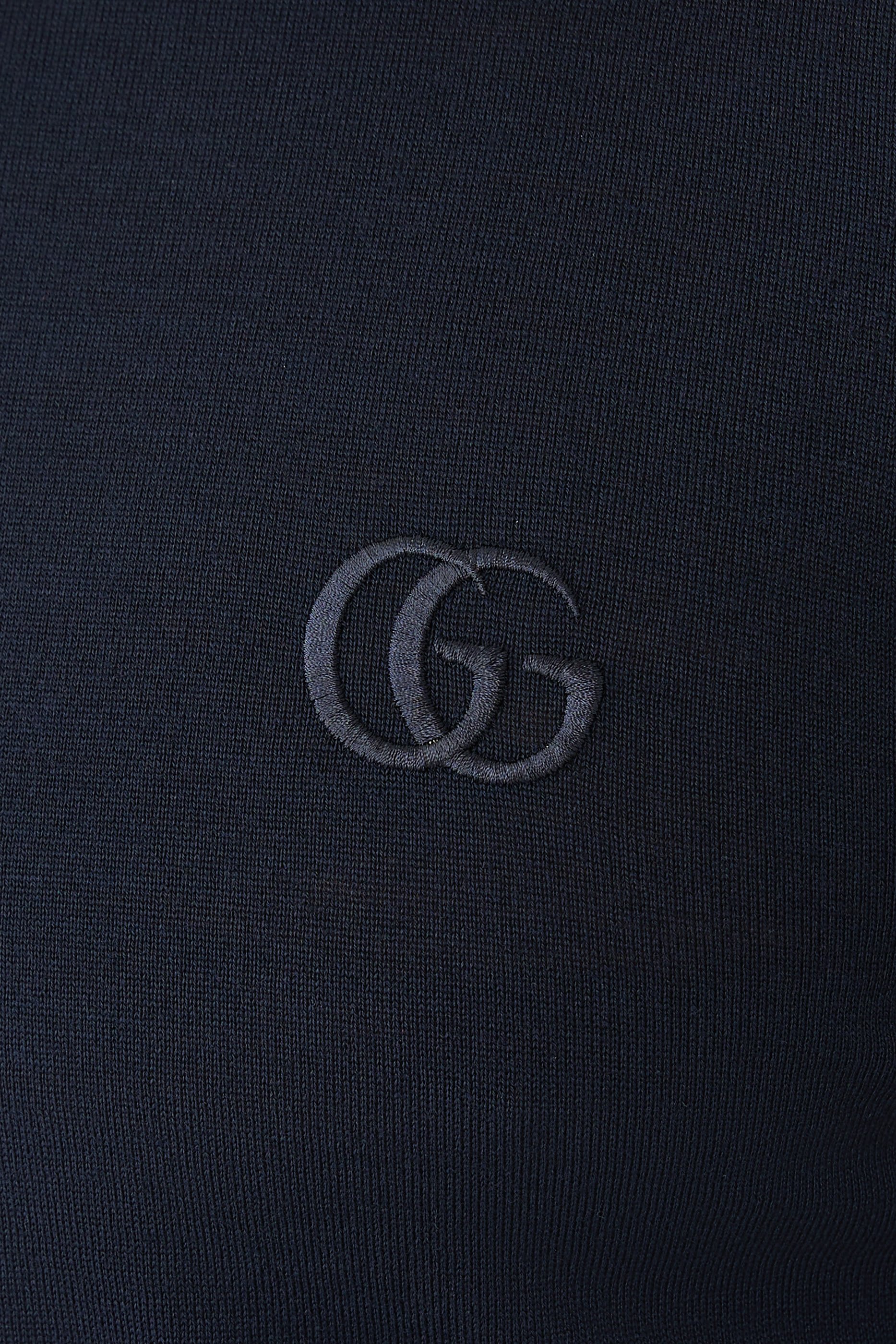  Knit Wool Sweater with Embroidery 