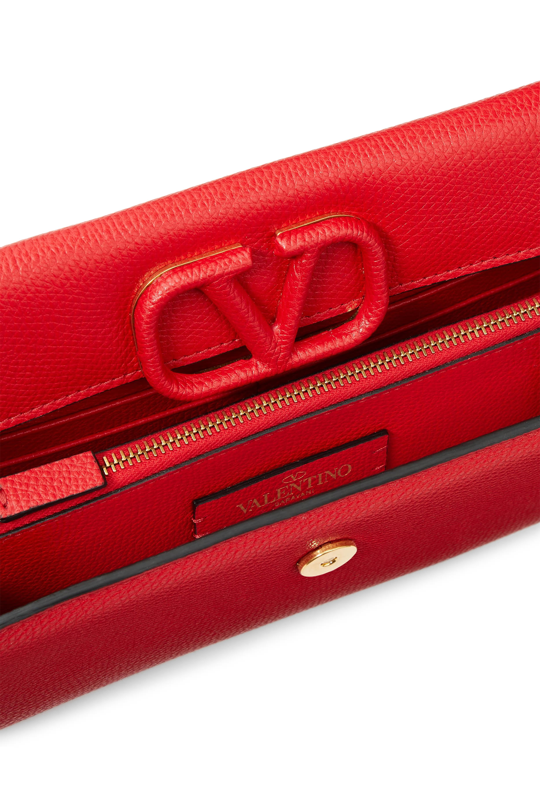 VLogo Signature Wallet with Strap