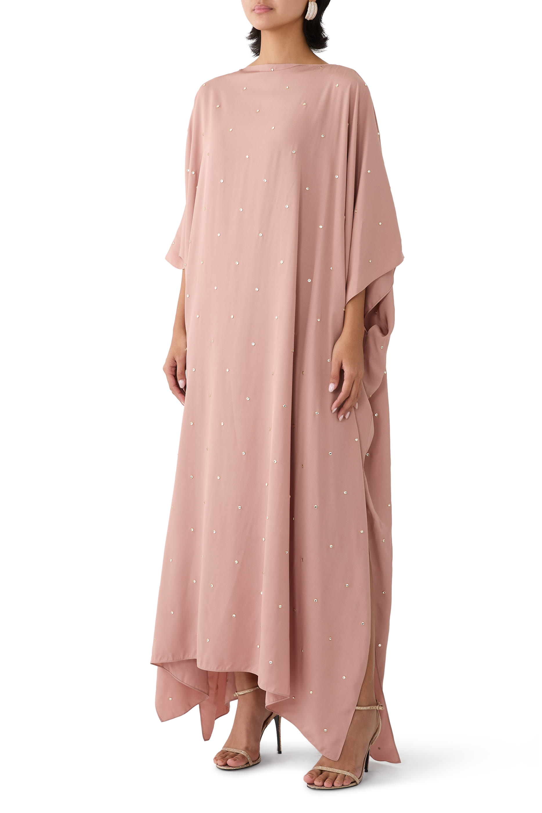 Lead-Free Crystal Kaftan Dress