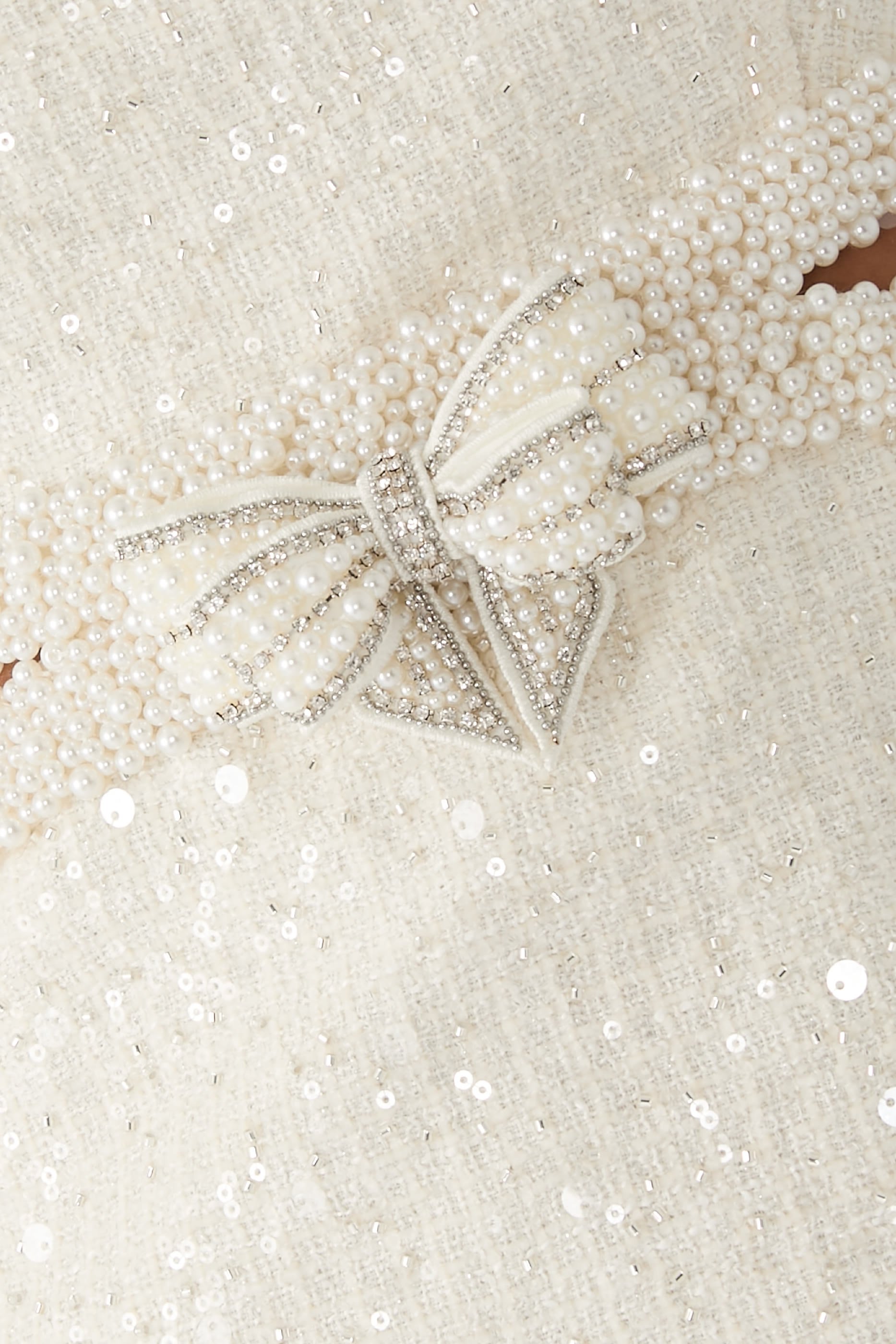 Boucle Pearl Mini Dress