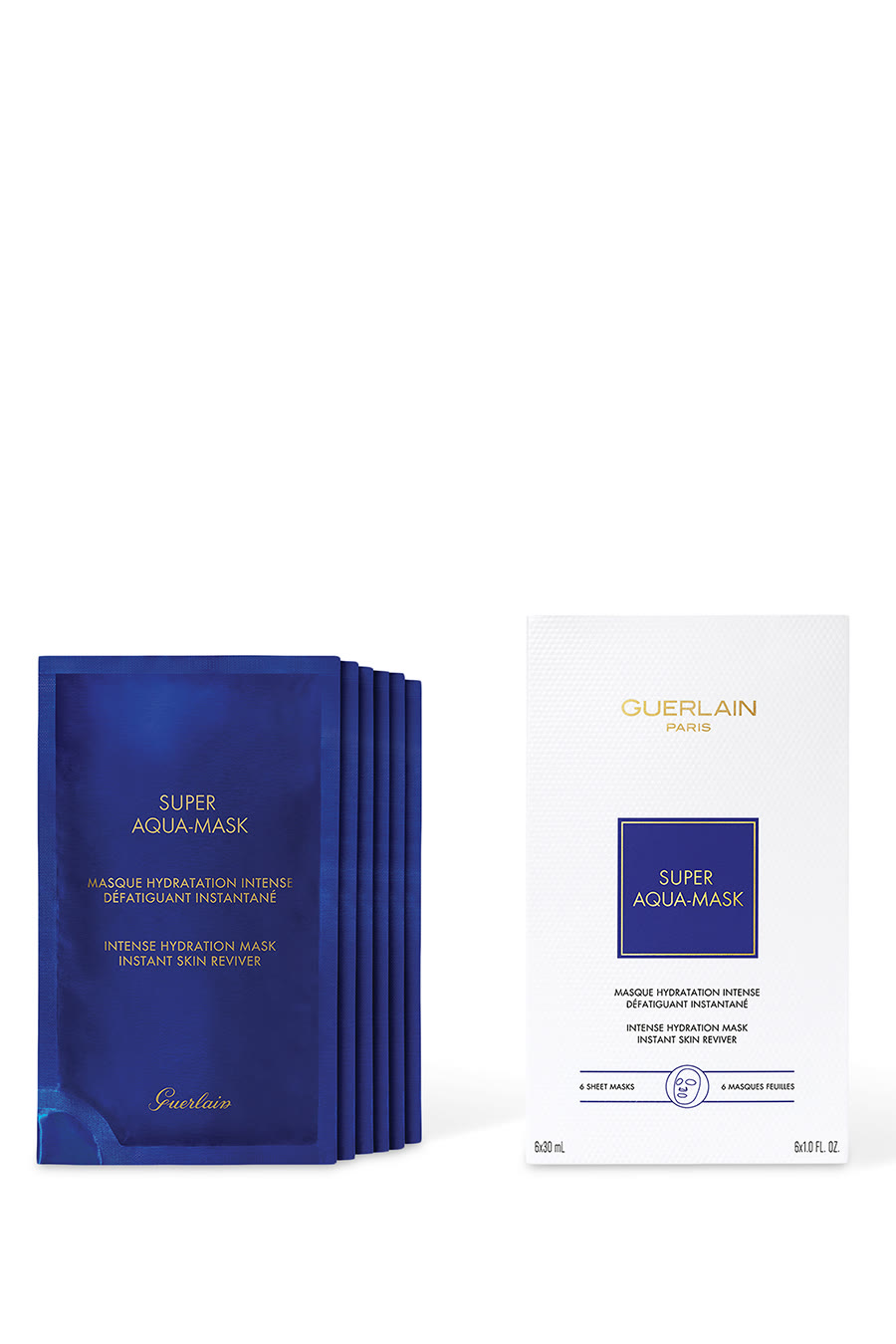 Super Aqua Sheet Masks, 6 Pieces