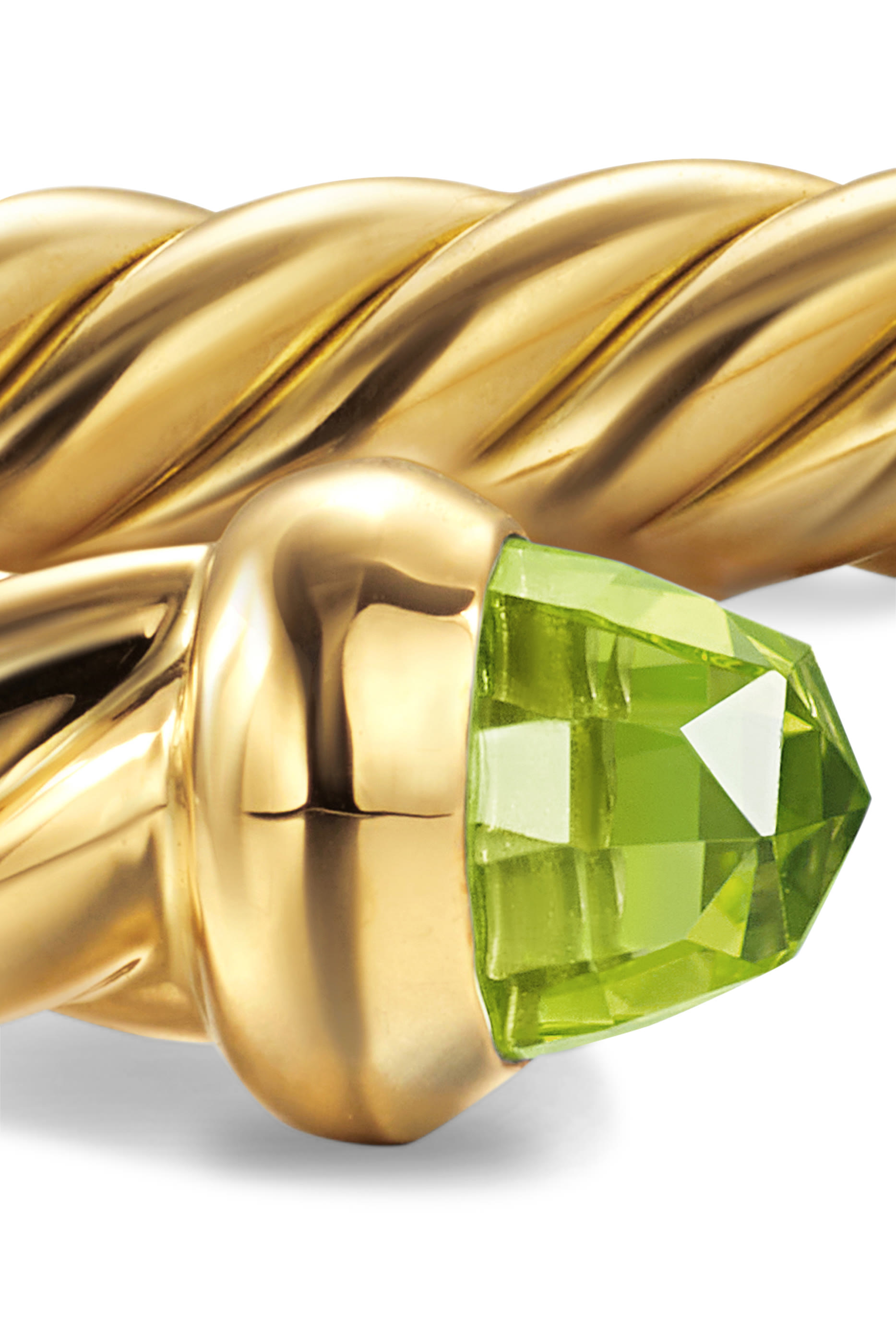 Cablespira&reg; Flex Bracelet, 18K Yellow Gold & Peridot