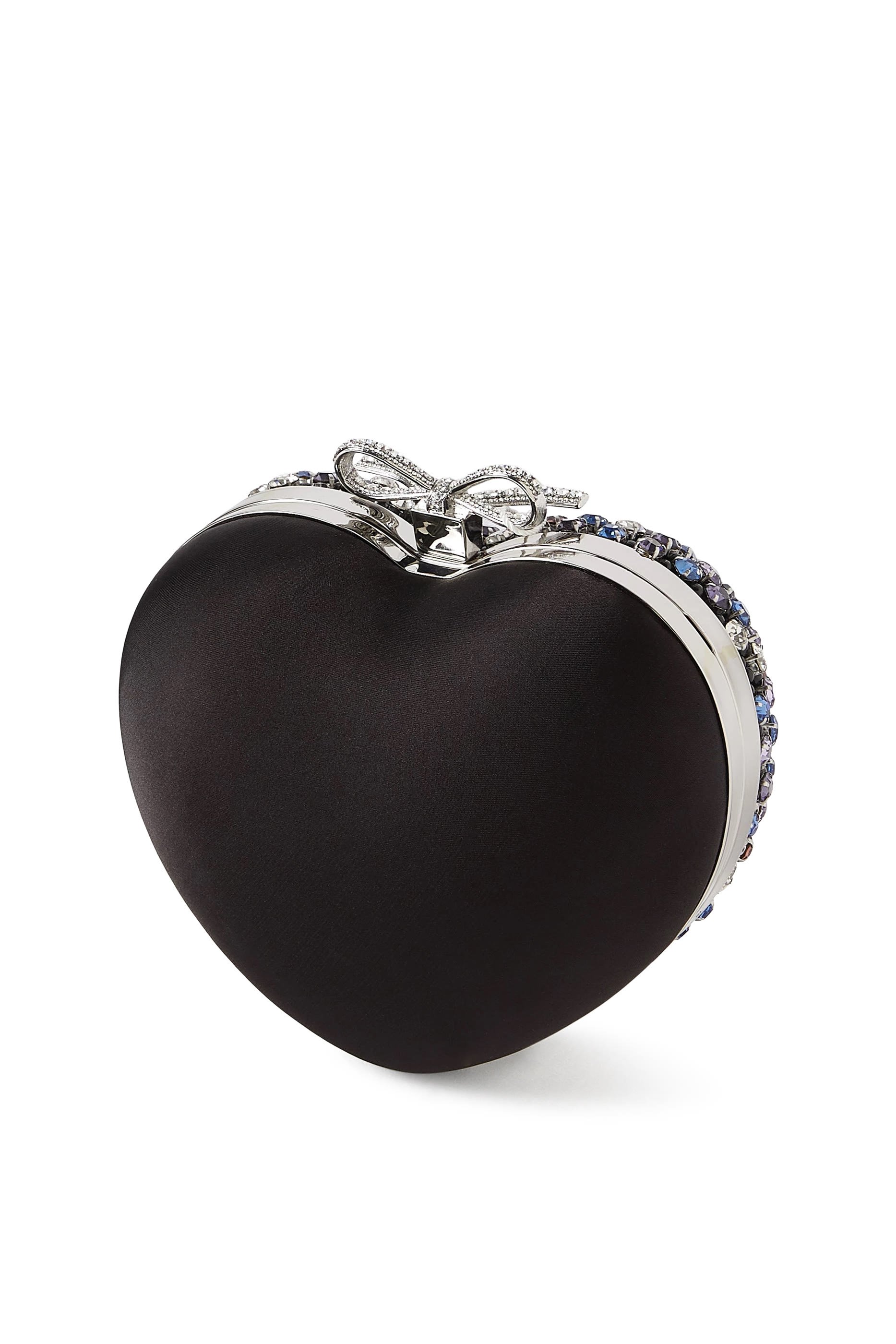 Multi Crystal Heart Clutch 