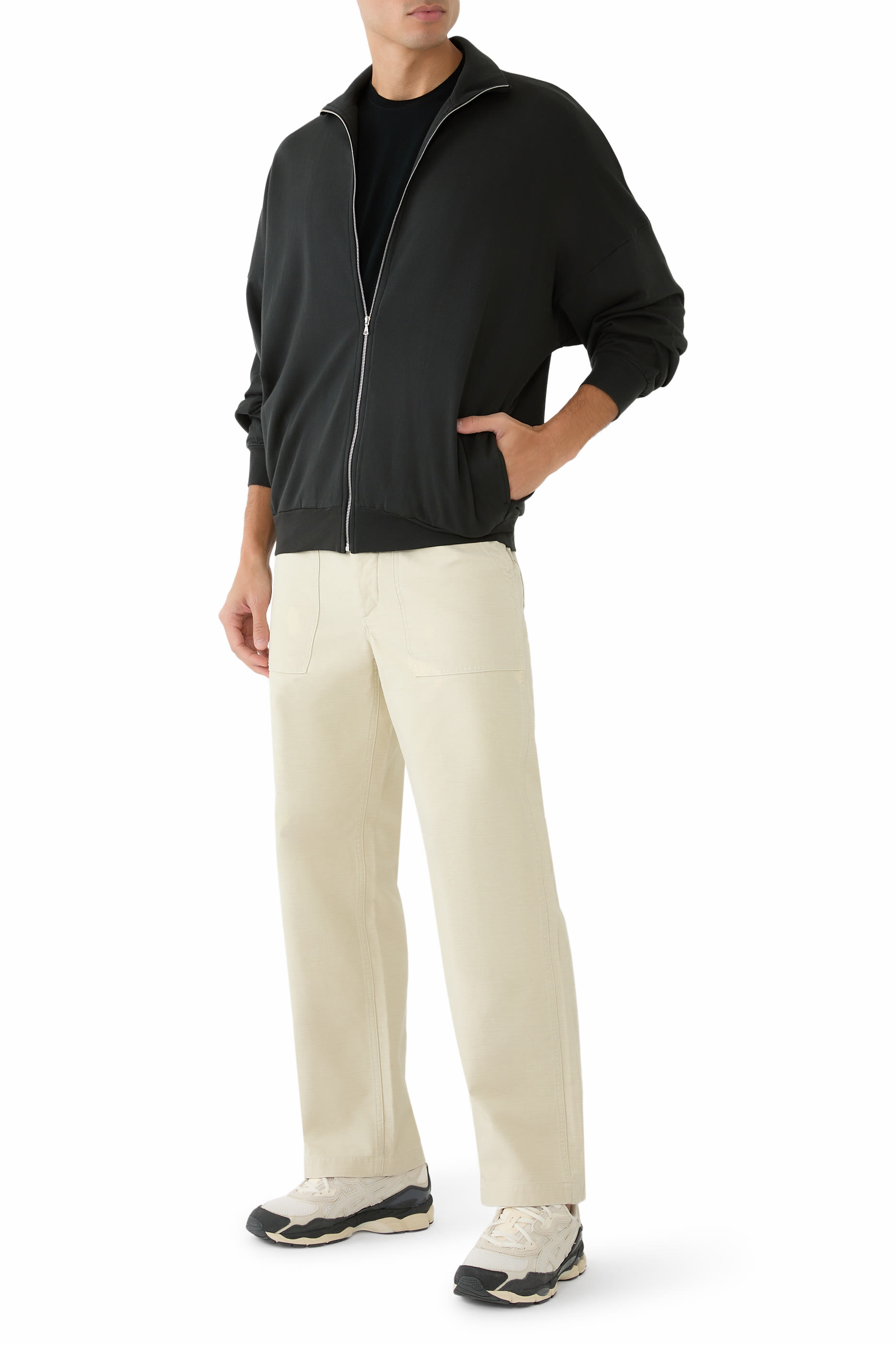 Baggy Satin Bleached Baker Pants