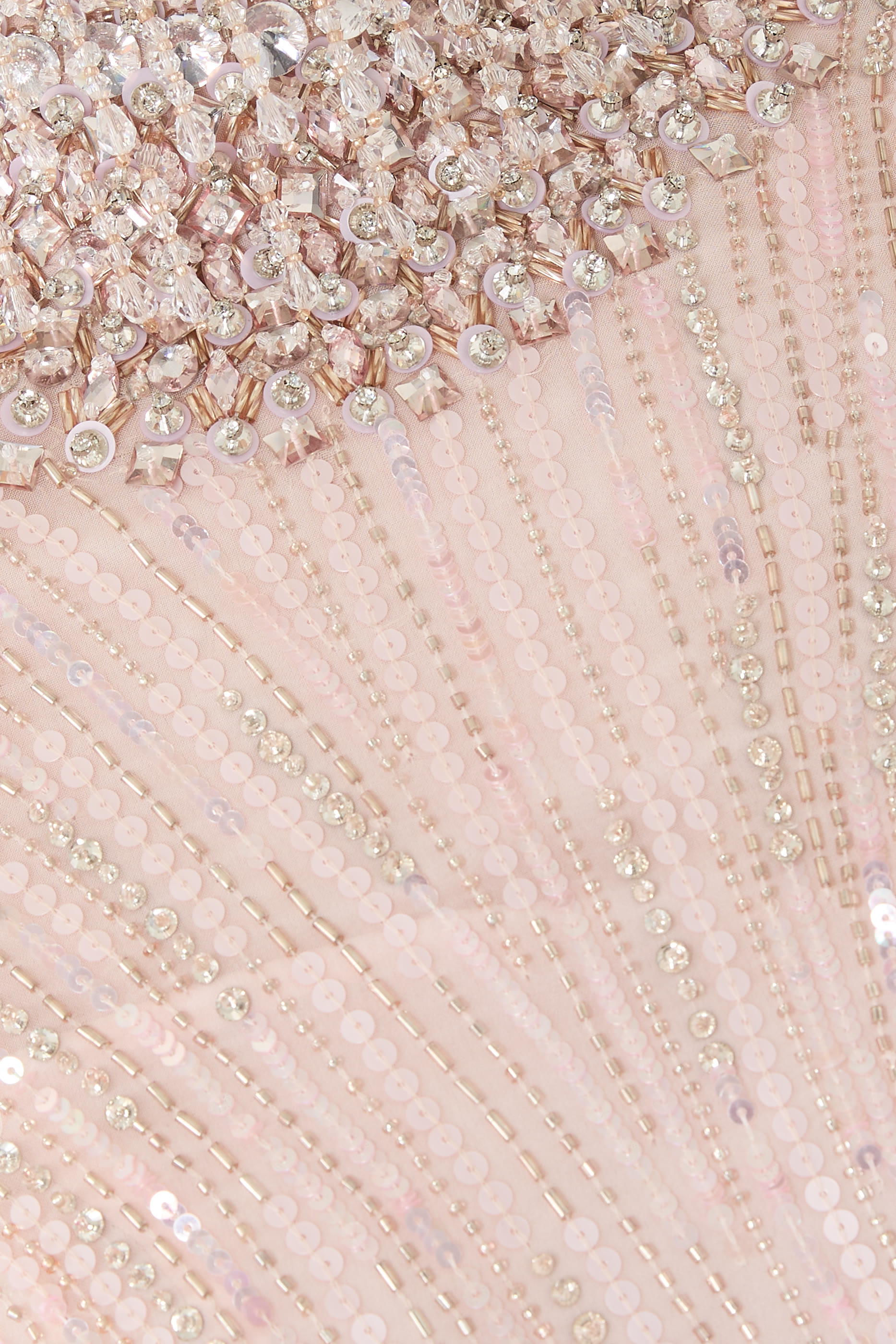 Madeleine Short Sleeve Beaded Gown