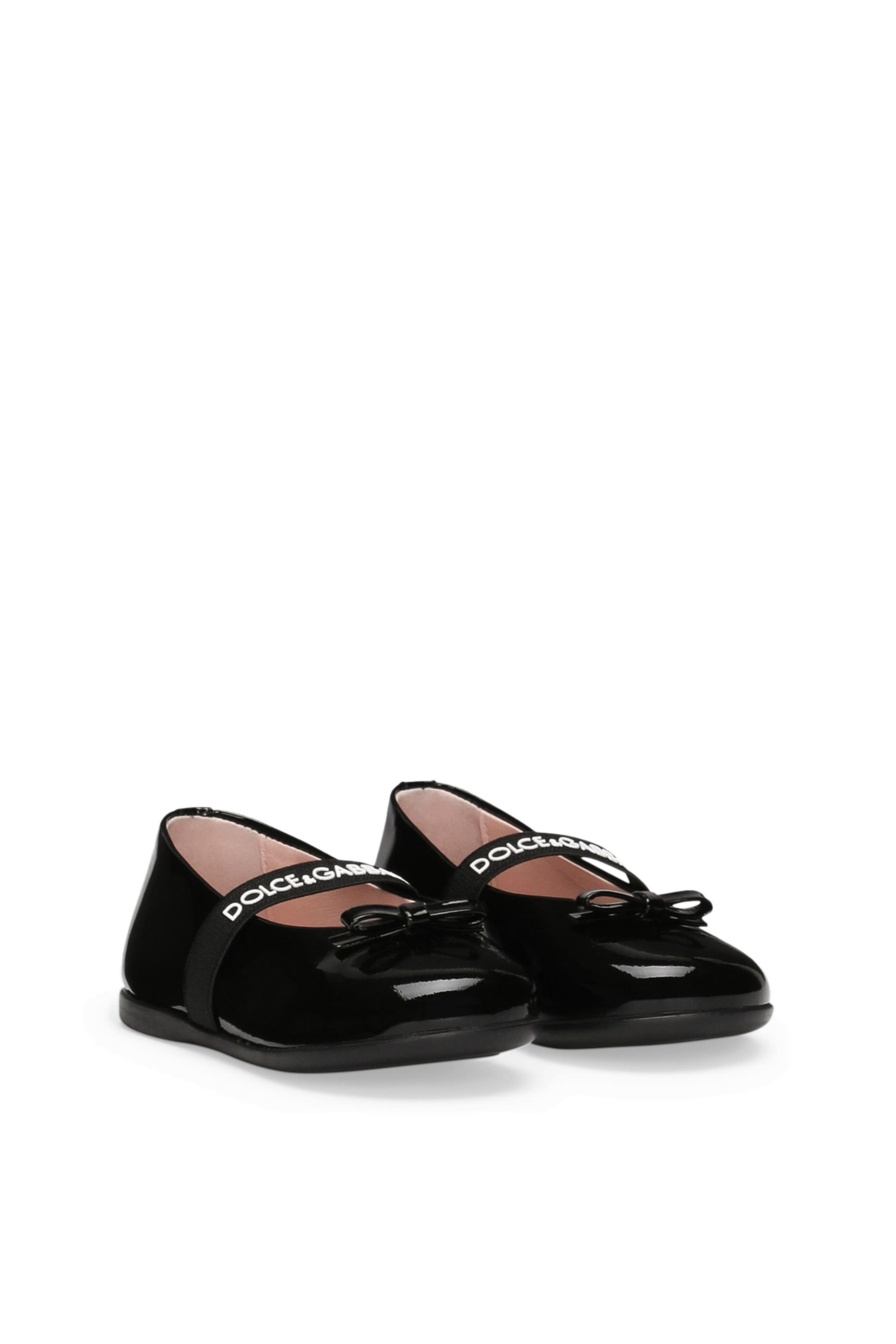 Kids Patent Leather Ballet Flats with Bow