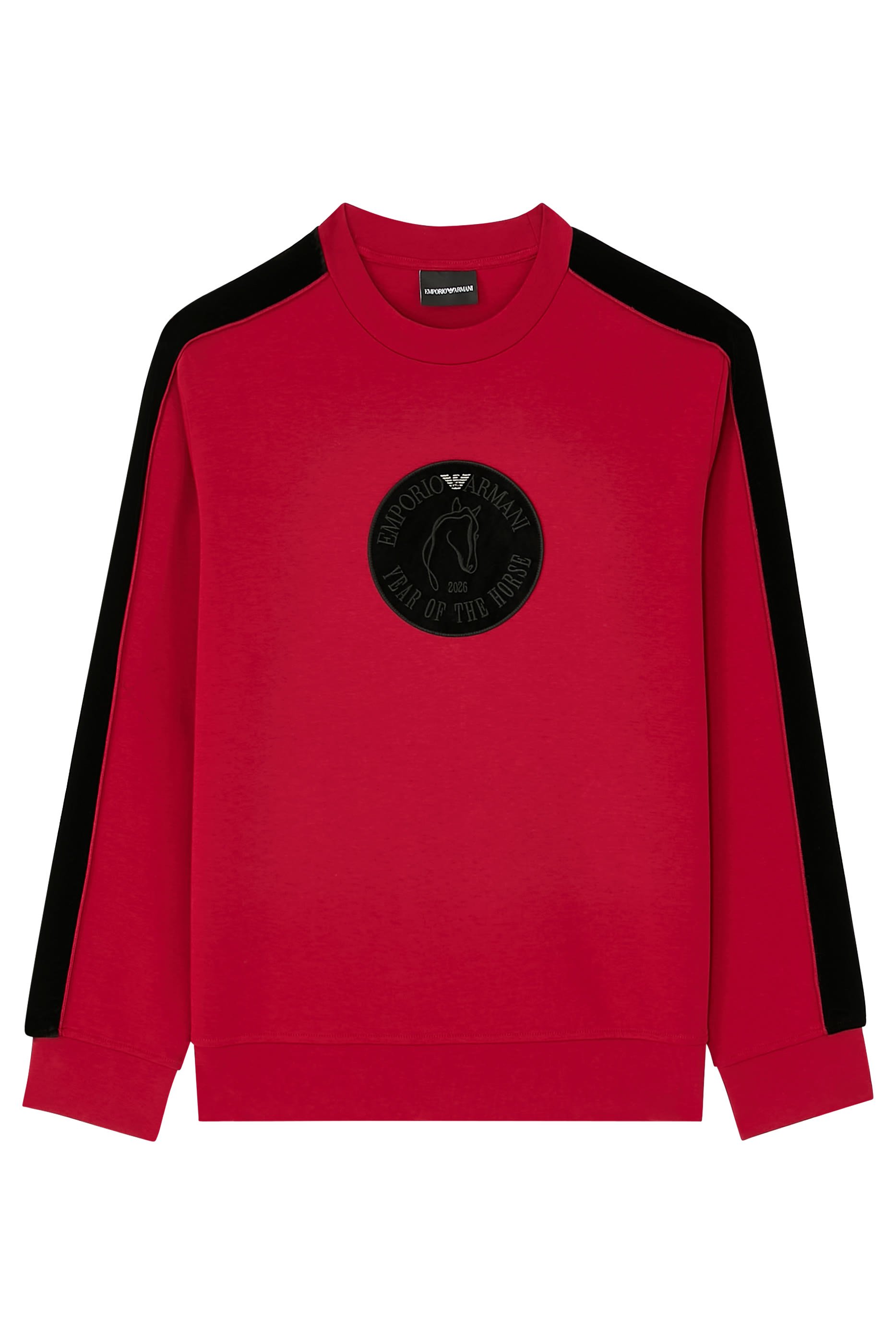 Double Jersey Sweatshirt With Tape and Maxi Lunar New Year Patch