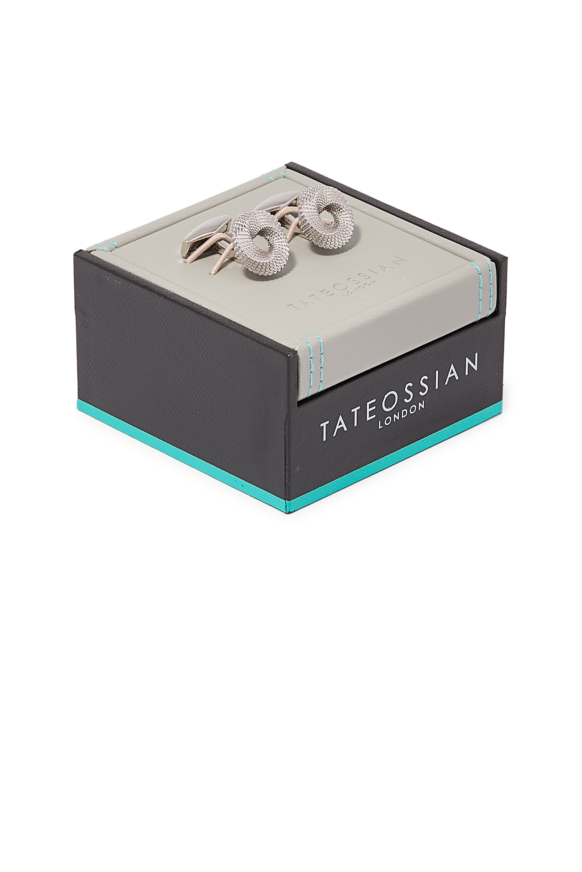 Mobius Knot Cufflinks, Sterling Silver