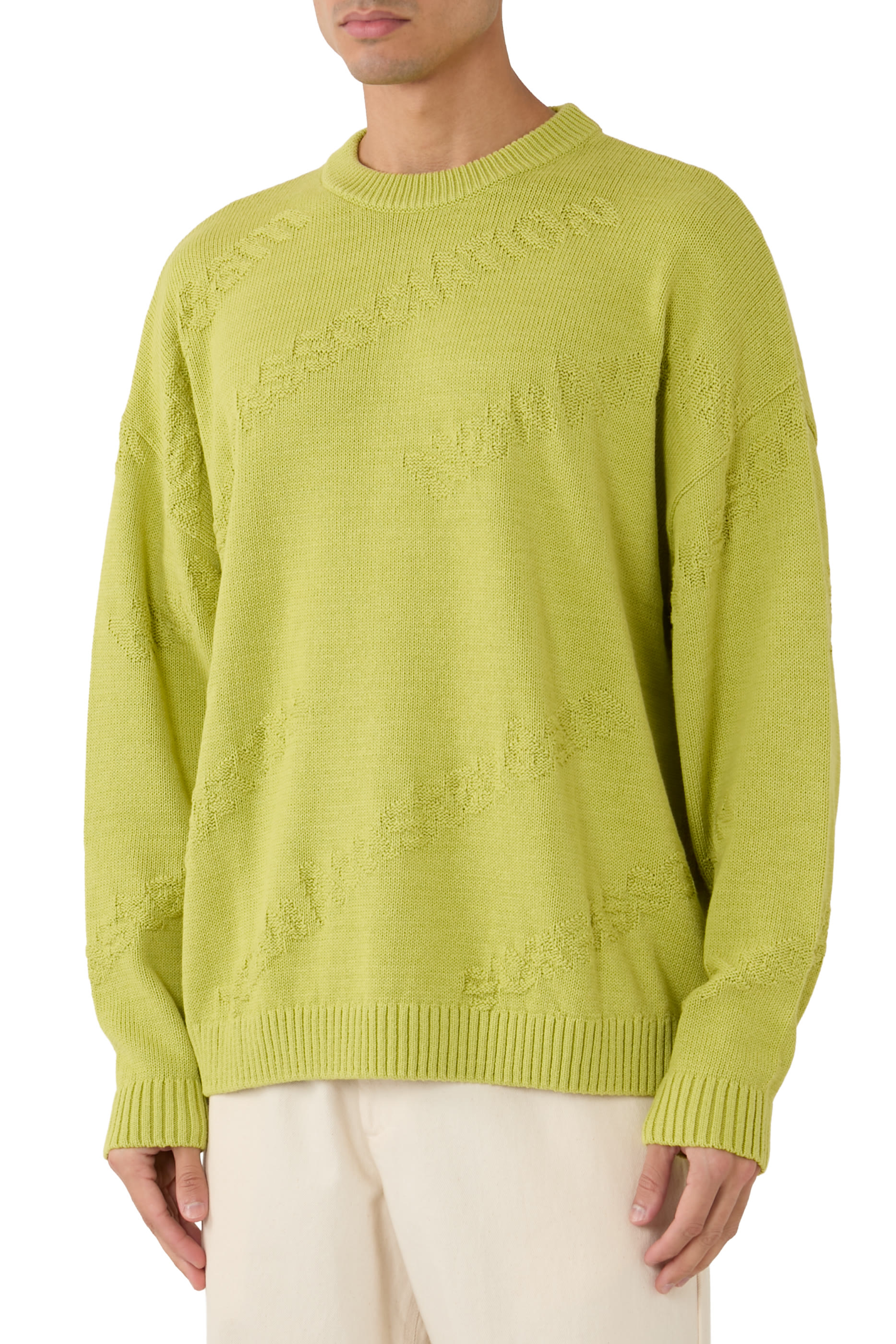 Logo Jacquard Knit Sweater