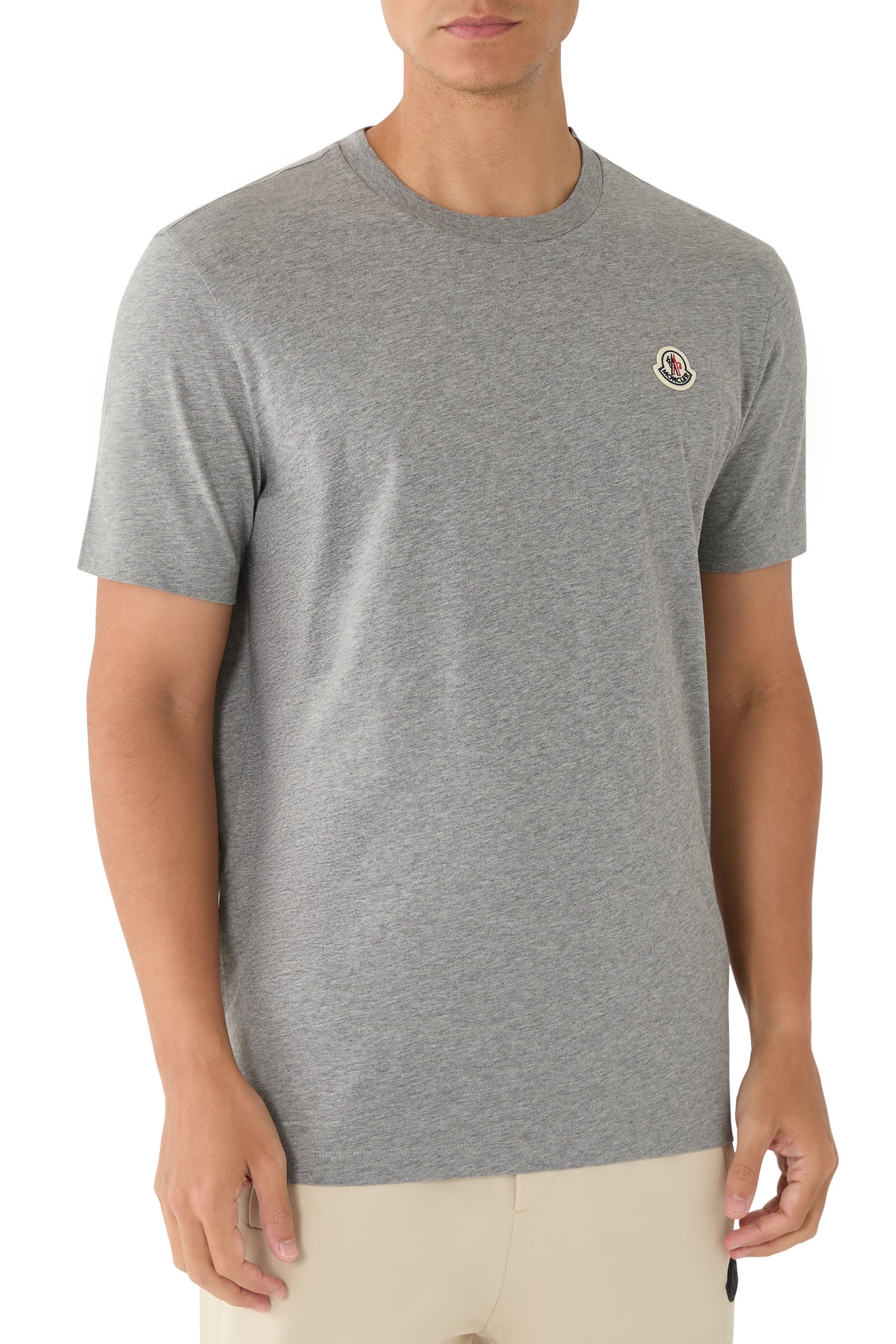  Logo Patch Cotton T-Shirt - Pack of 3 