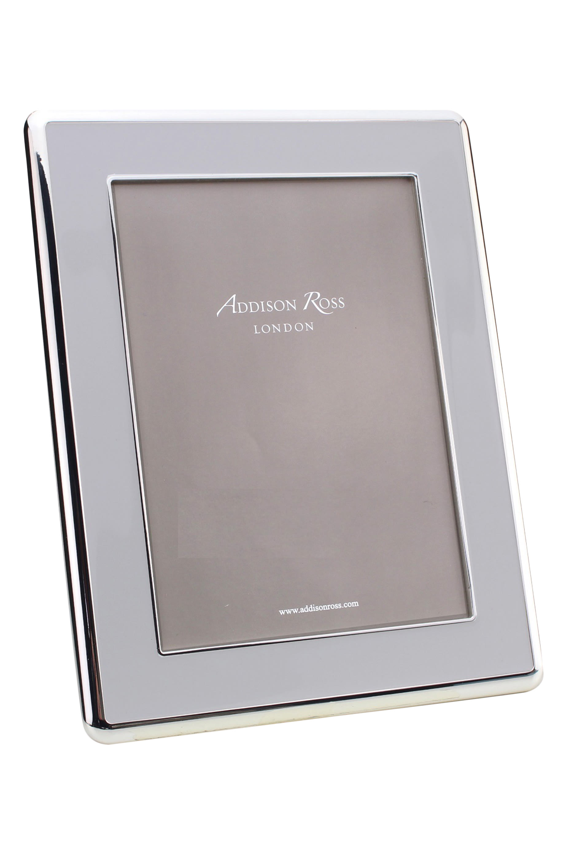 Curve Frame, Enamel & Silver 5x5 