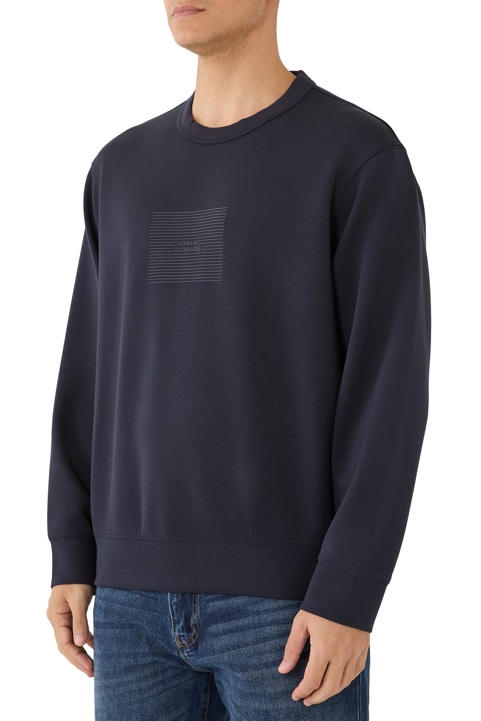 AX Logo Lettering Sweatshirt
