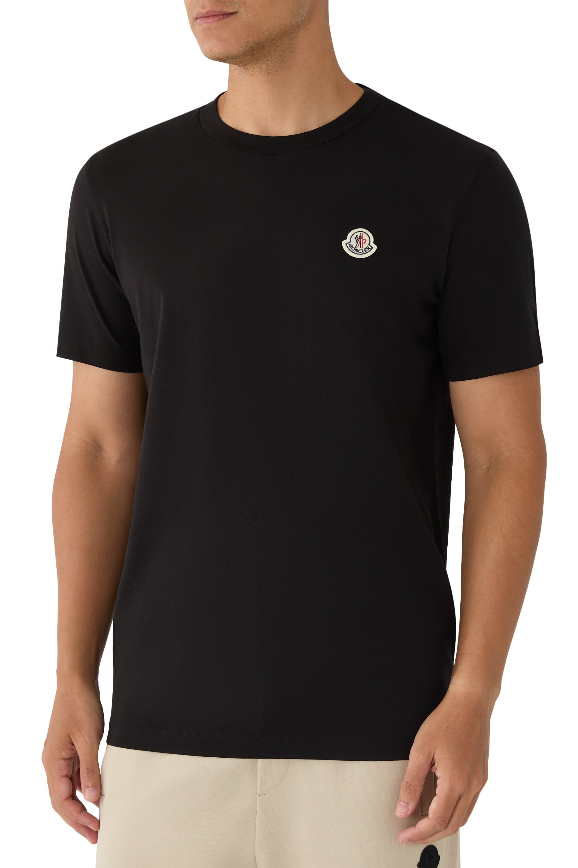  Logo Patch Cotton T-Shirt - Pack of 3 