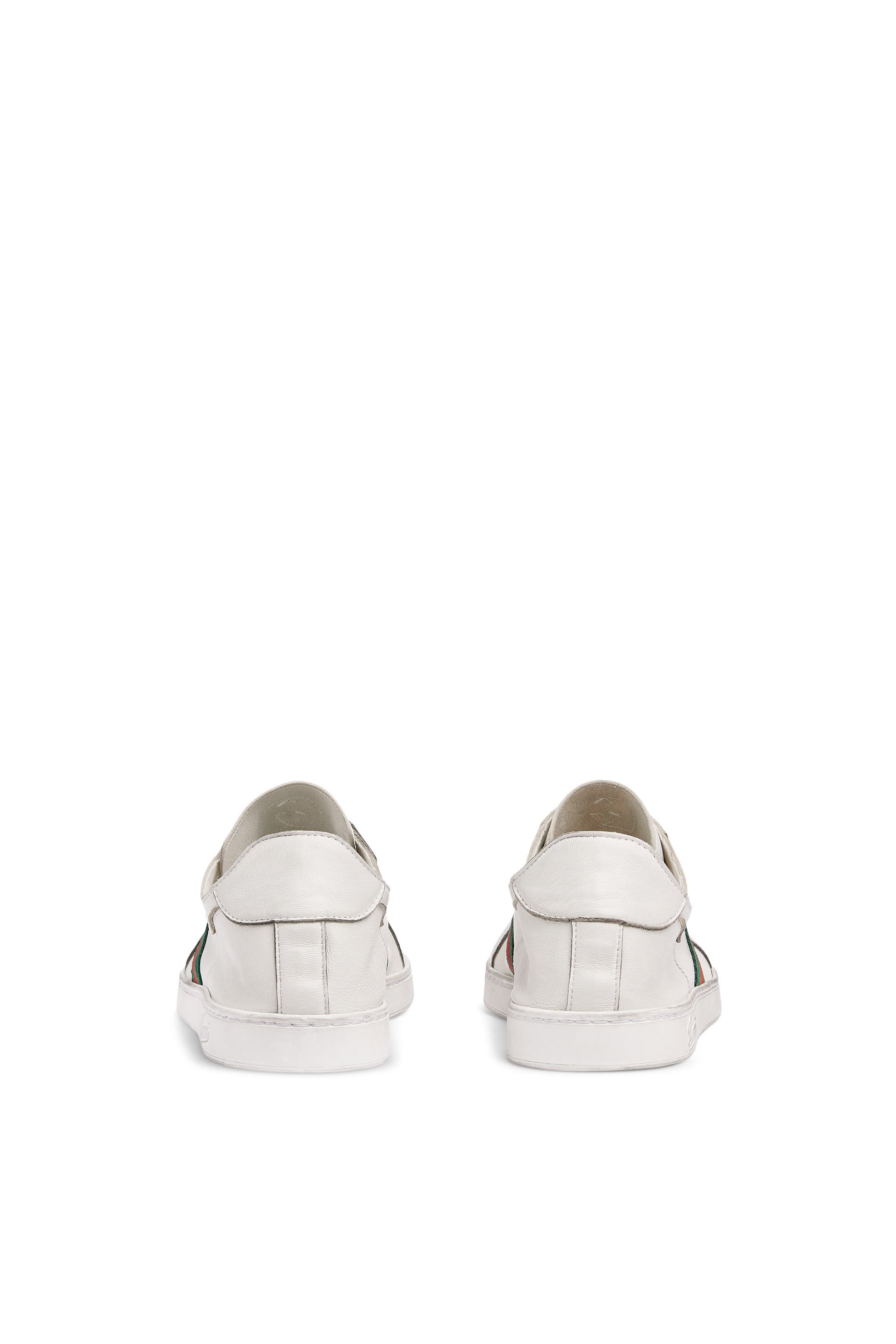 Web-Detail Stretch Low-Top Sneakers