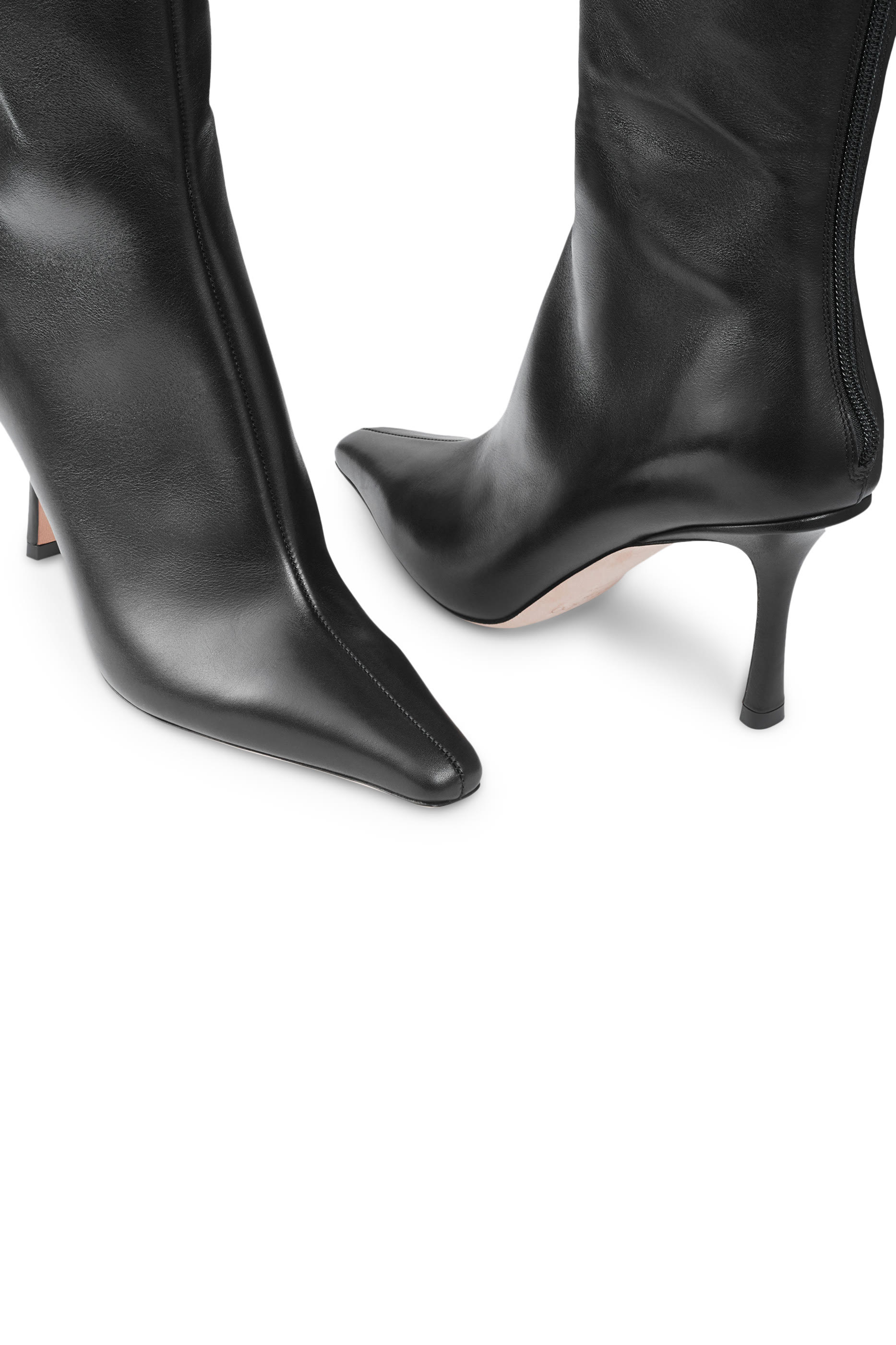 Agathe 85 Leather Knee-High Boots