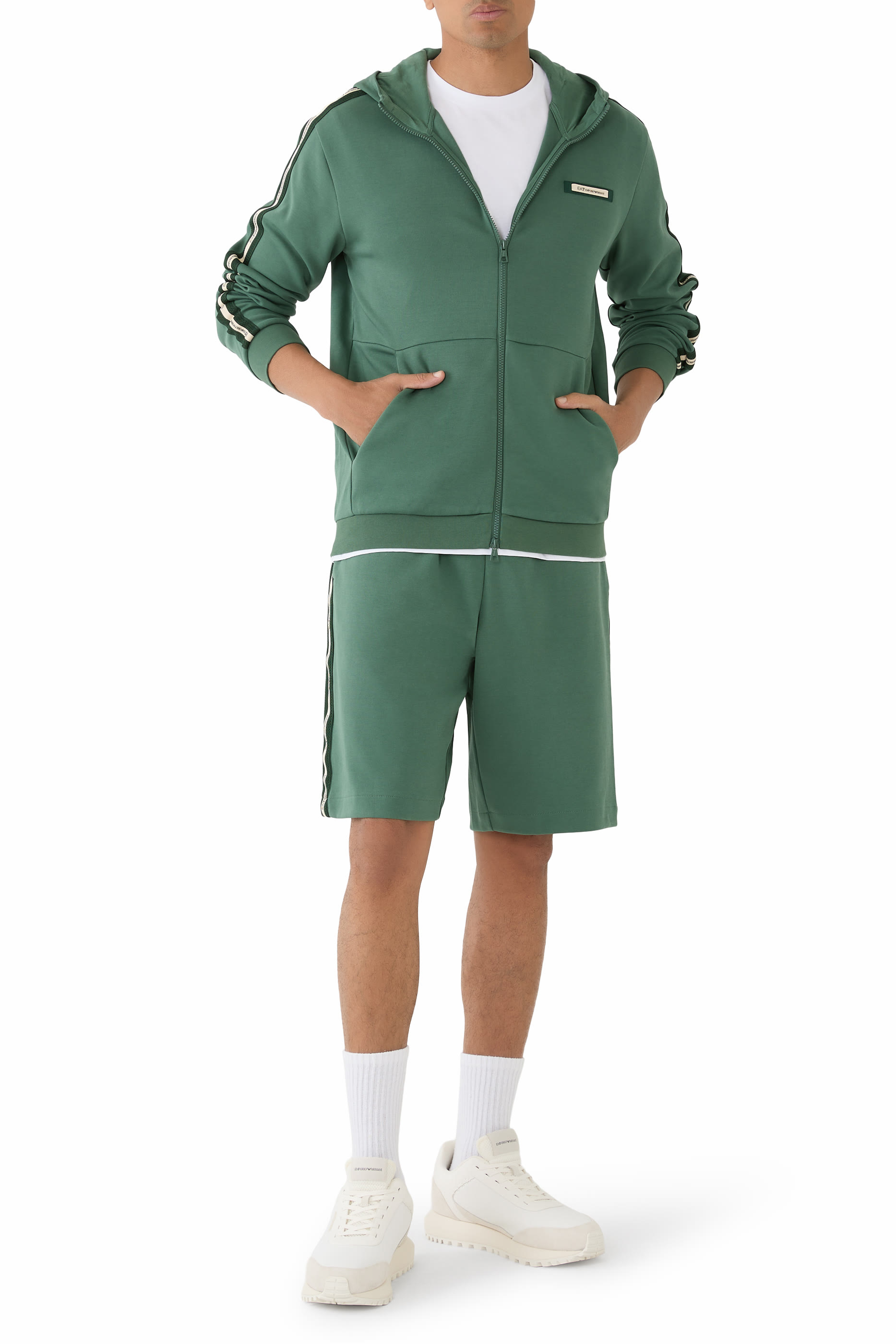 EA7 Side-Stripe Shorts