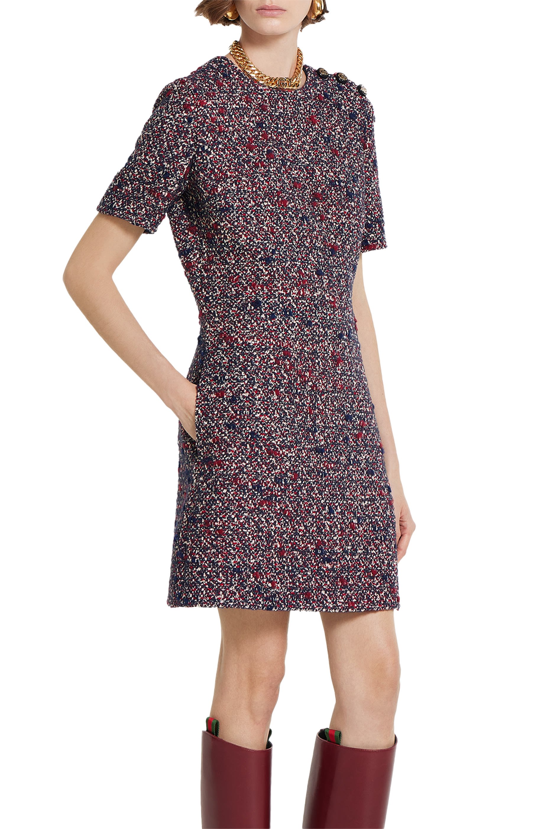 Wool Boucl&eacute; Dress