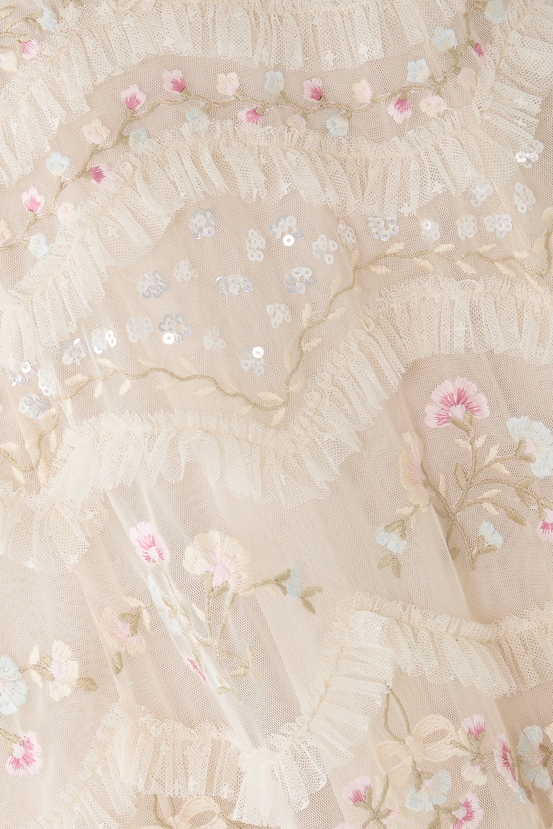 Marina Ruffle Ankle Gown 