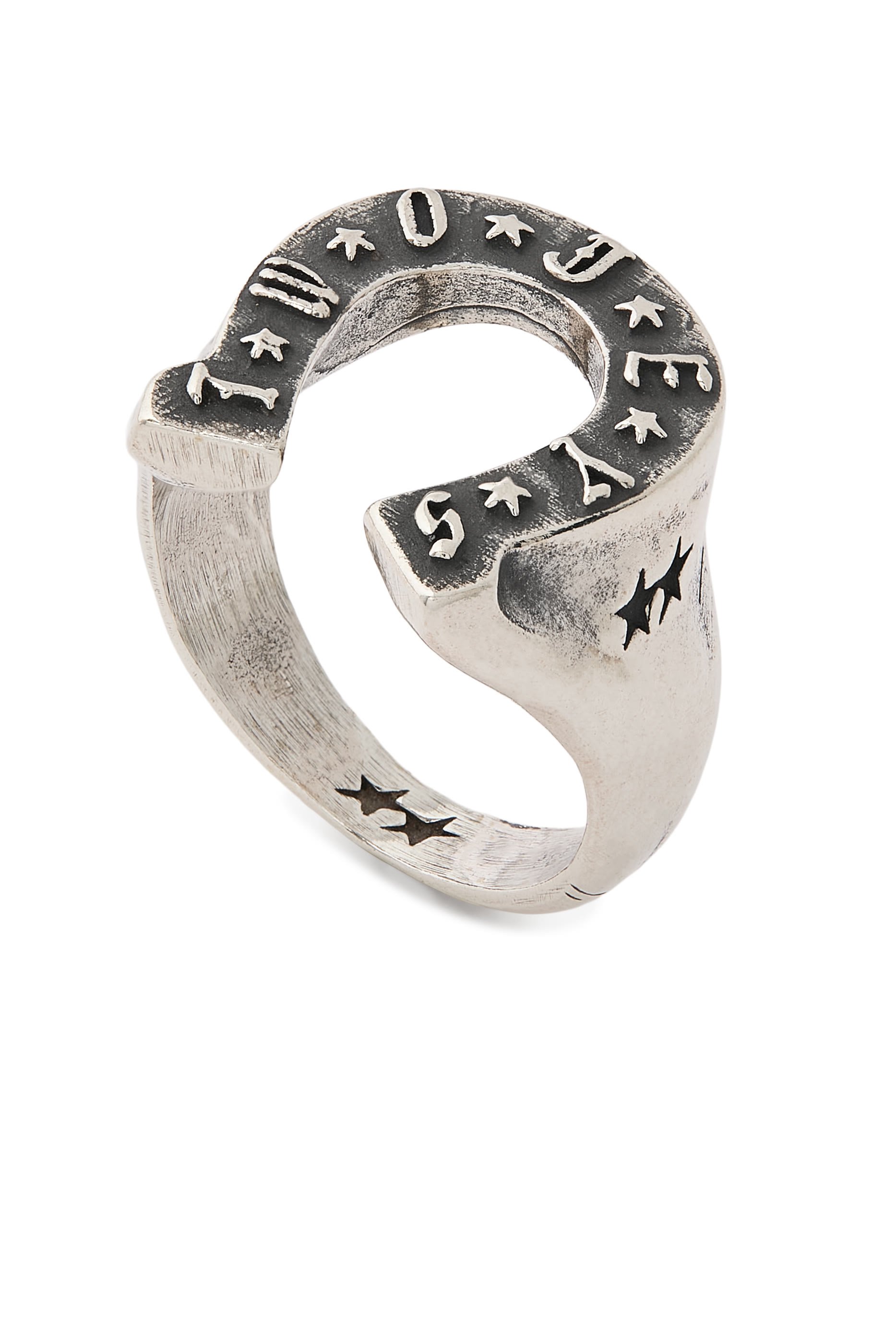  TJ Horseshoe Ring, 925 Sterling Silver