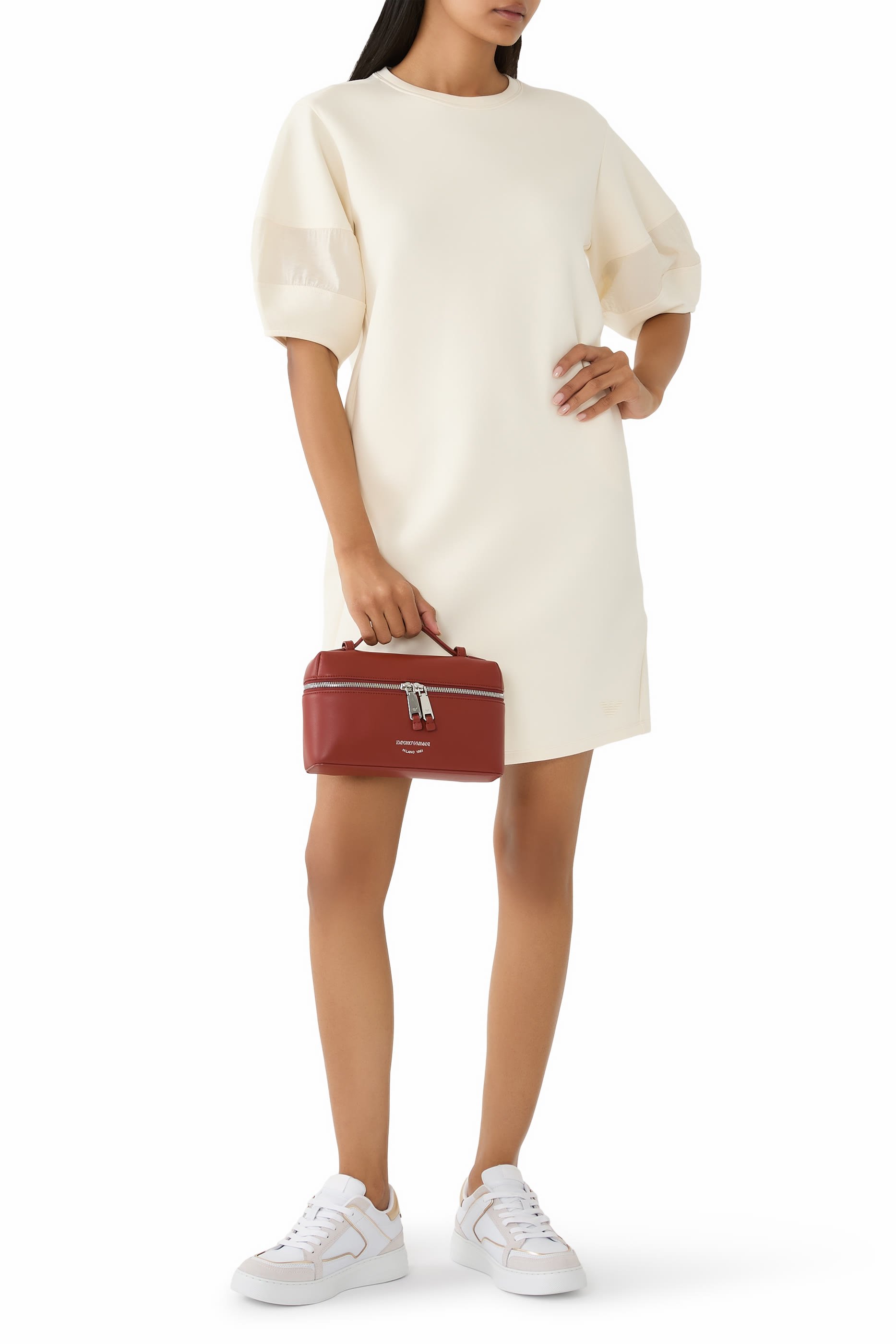 Stretch Double Jersey Dress with Rayon Insert 