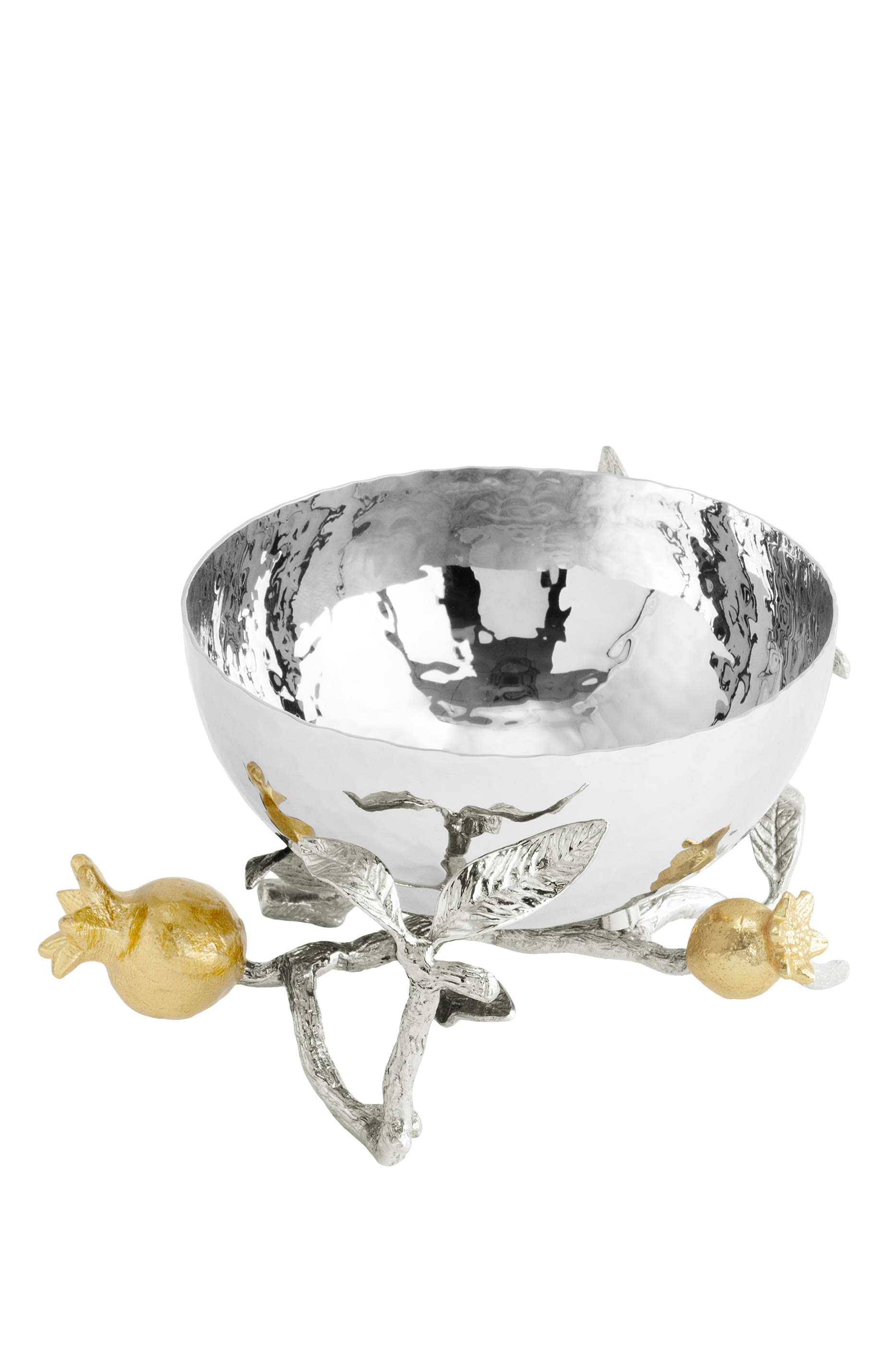 Pomegranate Silver & Gold Nut Bowl