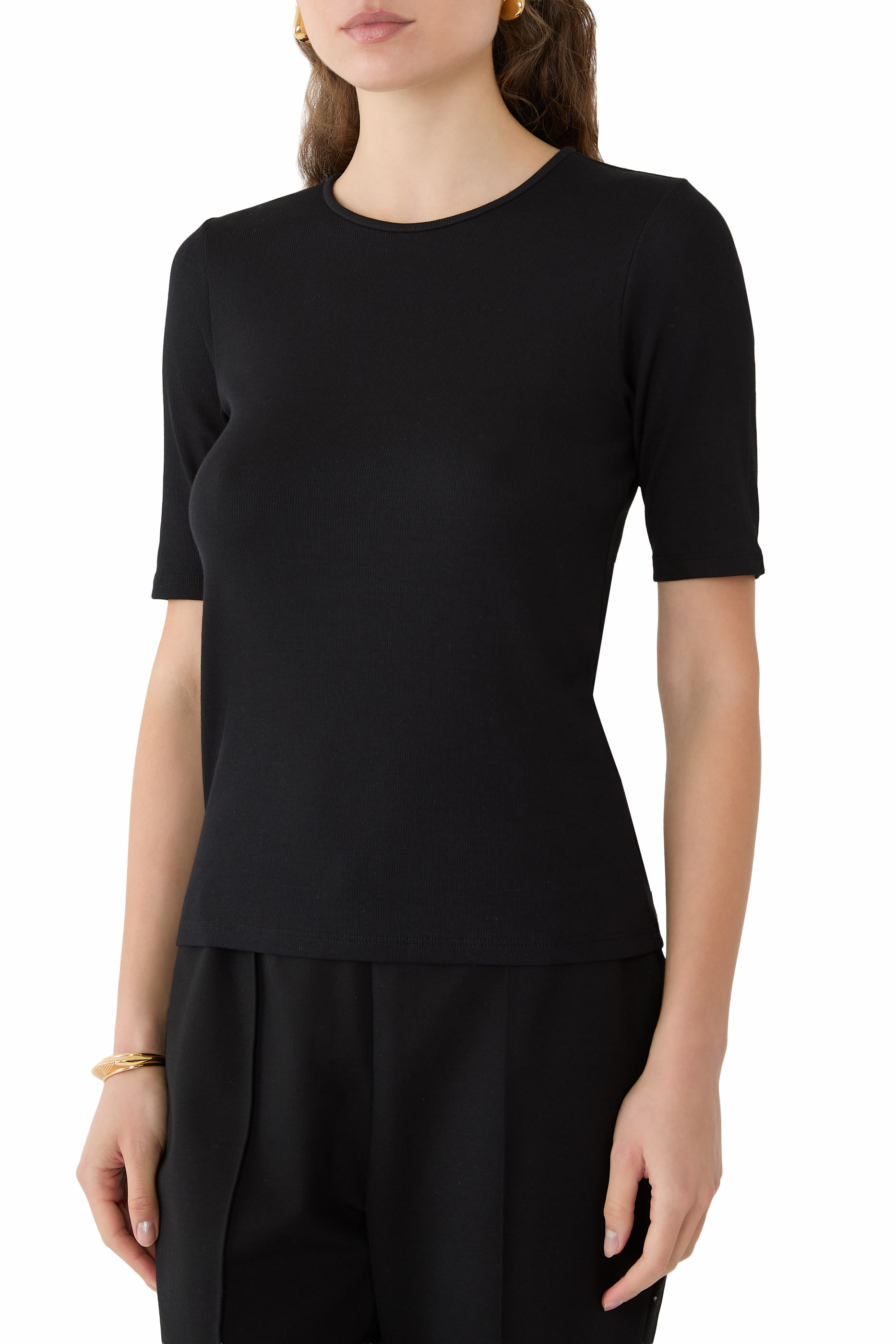 Organic Cotton Stretch Rib T-Shirt