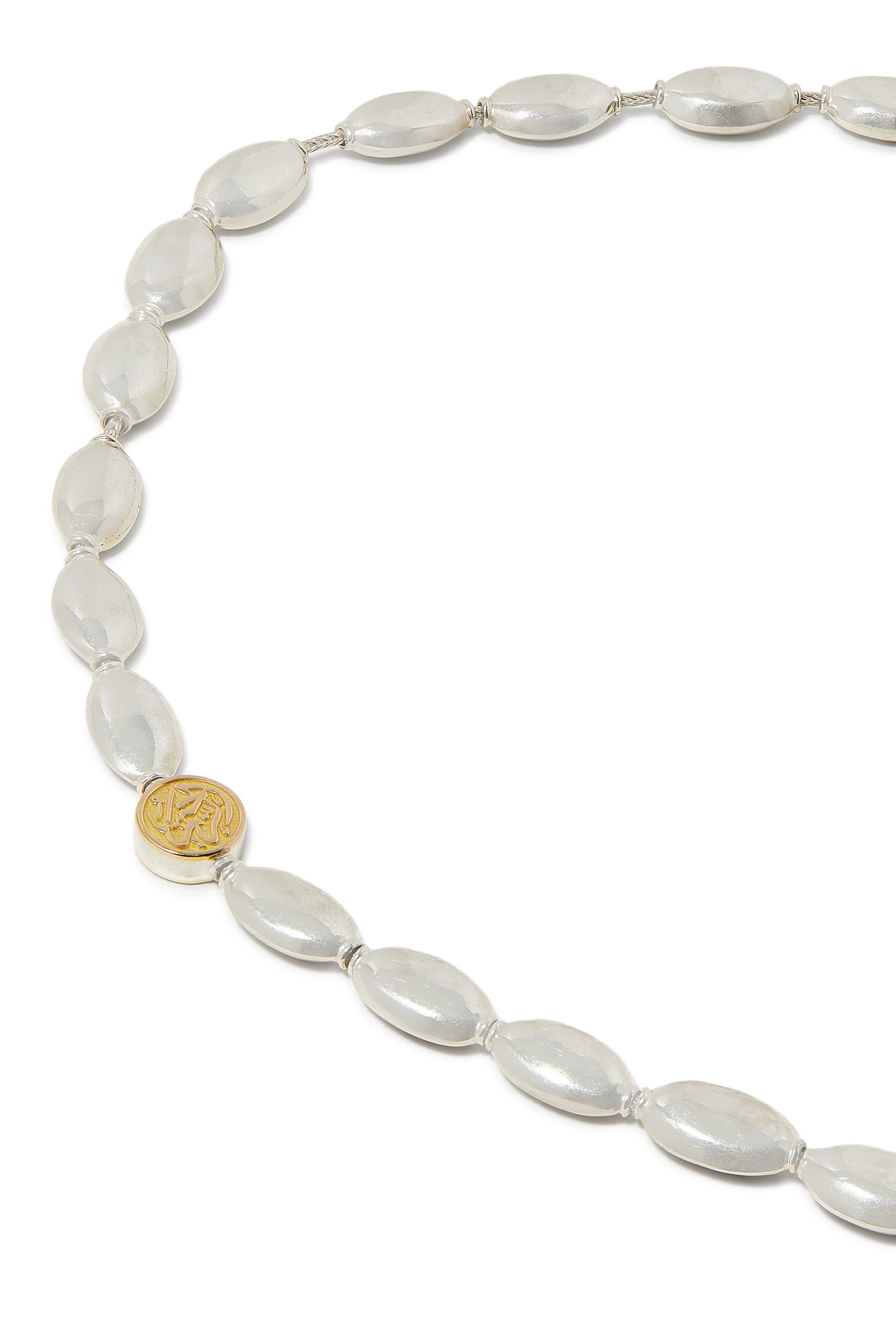  Tassel Rosary Necklace, Sterling Silver &  Lapis Lazuli 