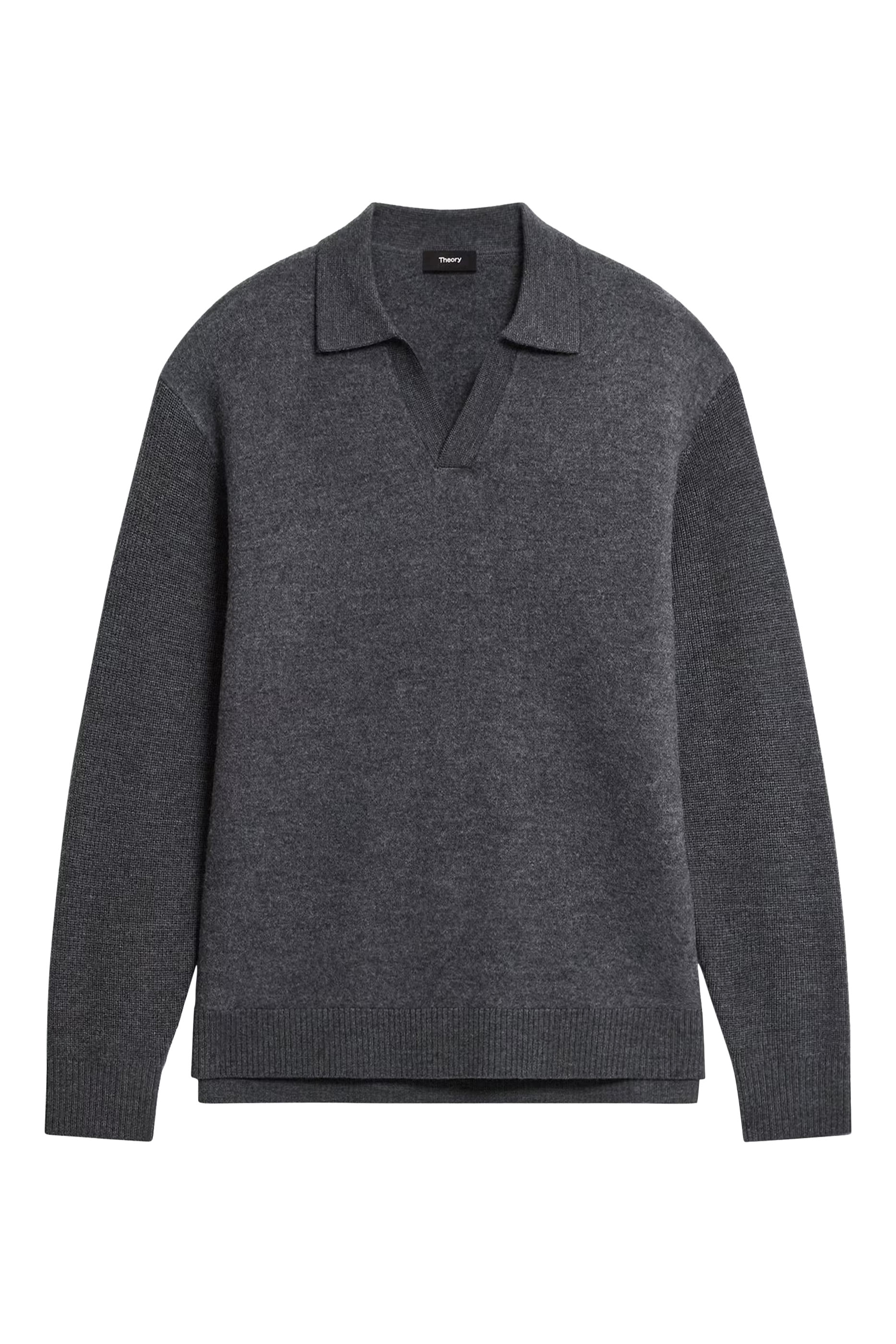 Boiled Wool Polo Sweater